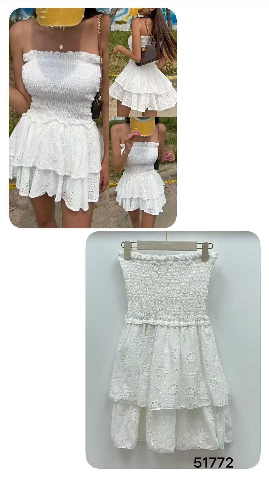 Vestido blanco de encaje