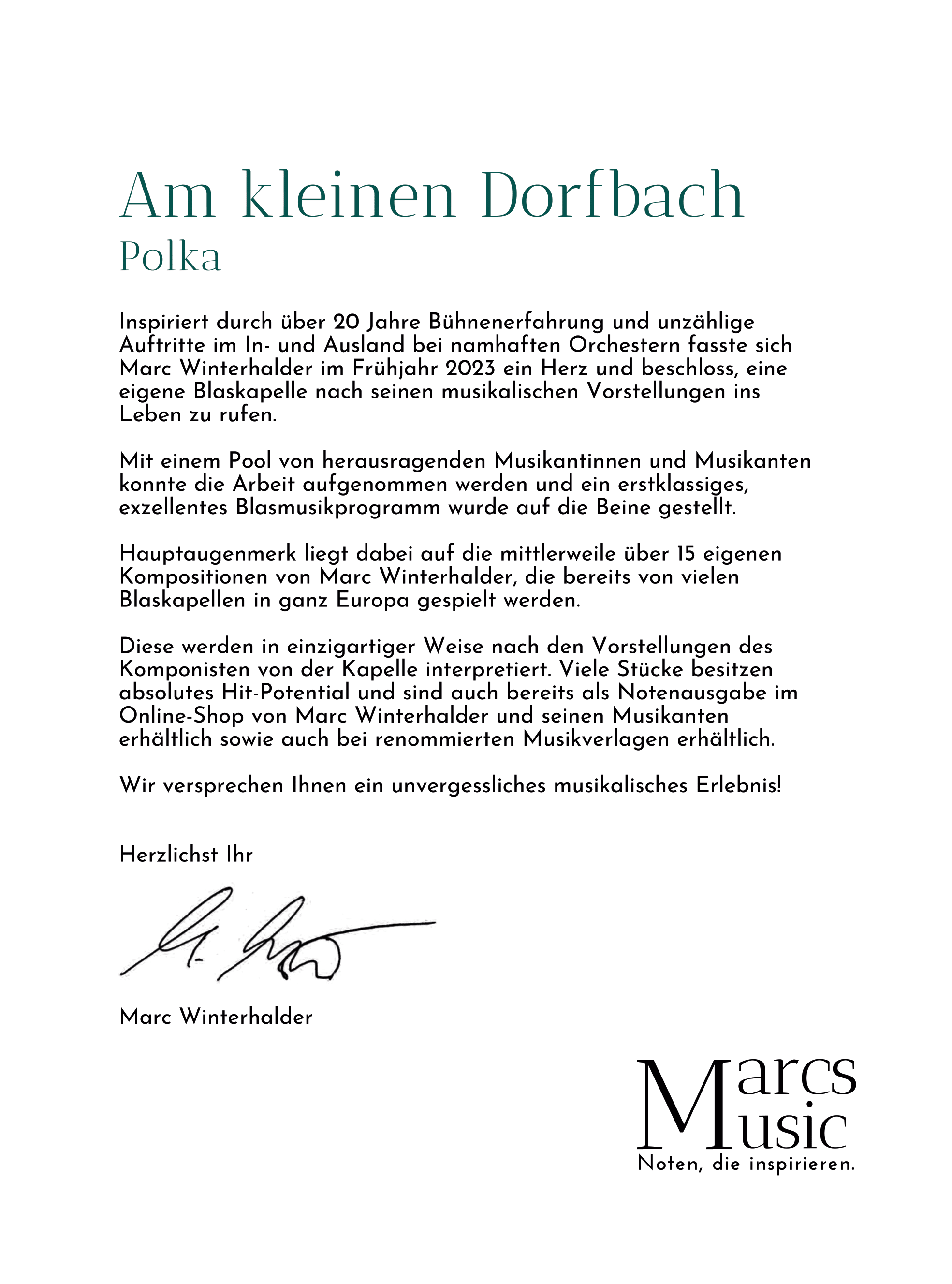 Am kleinen Dorfbach