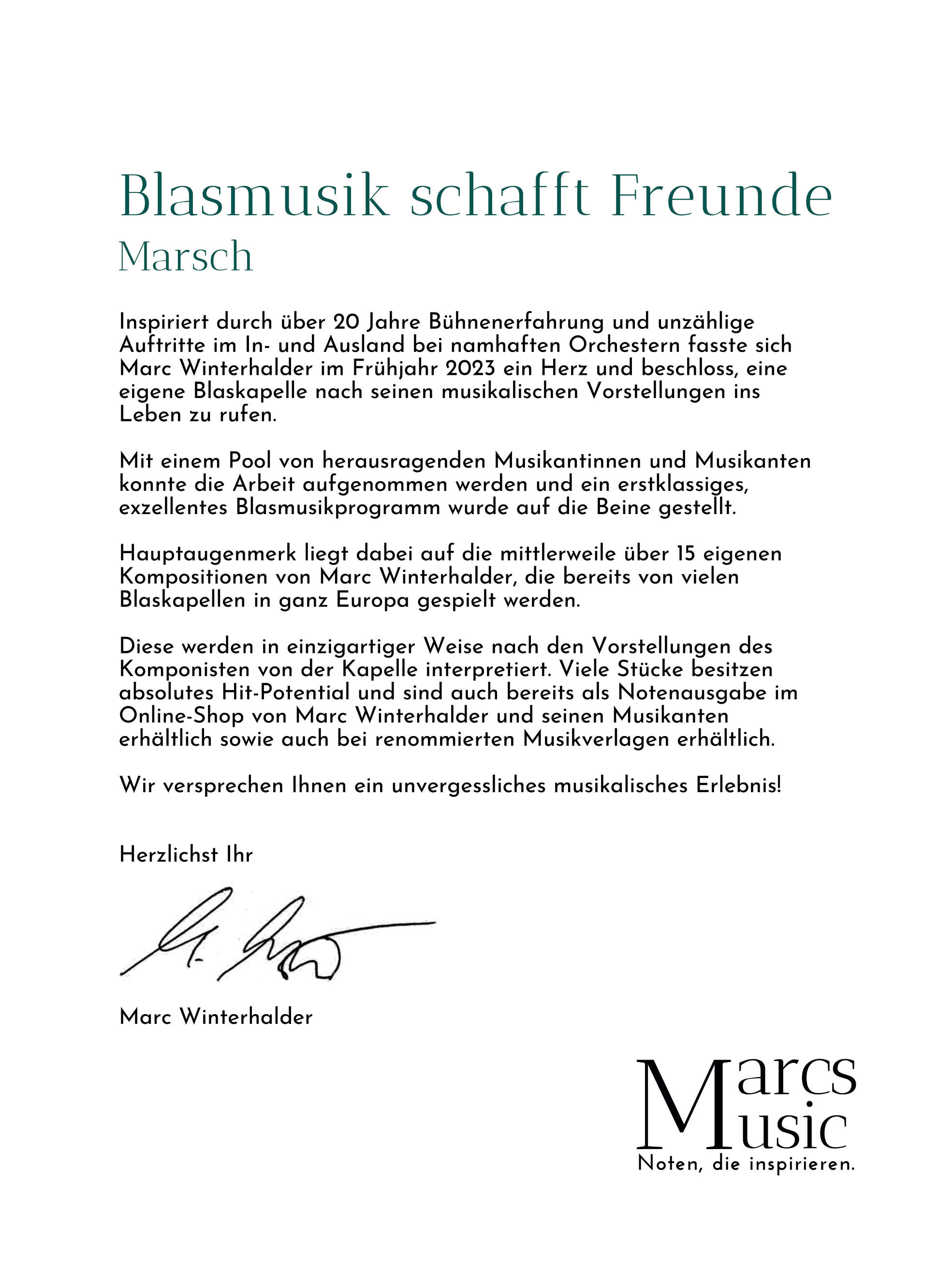 Blasmusik schafft Freunde