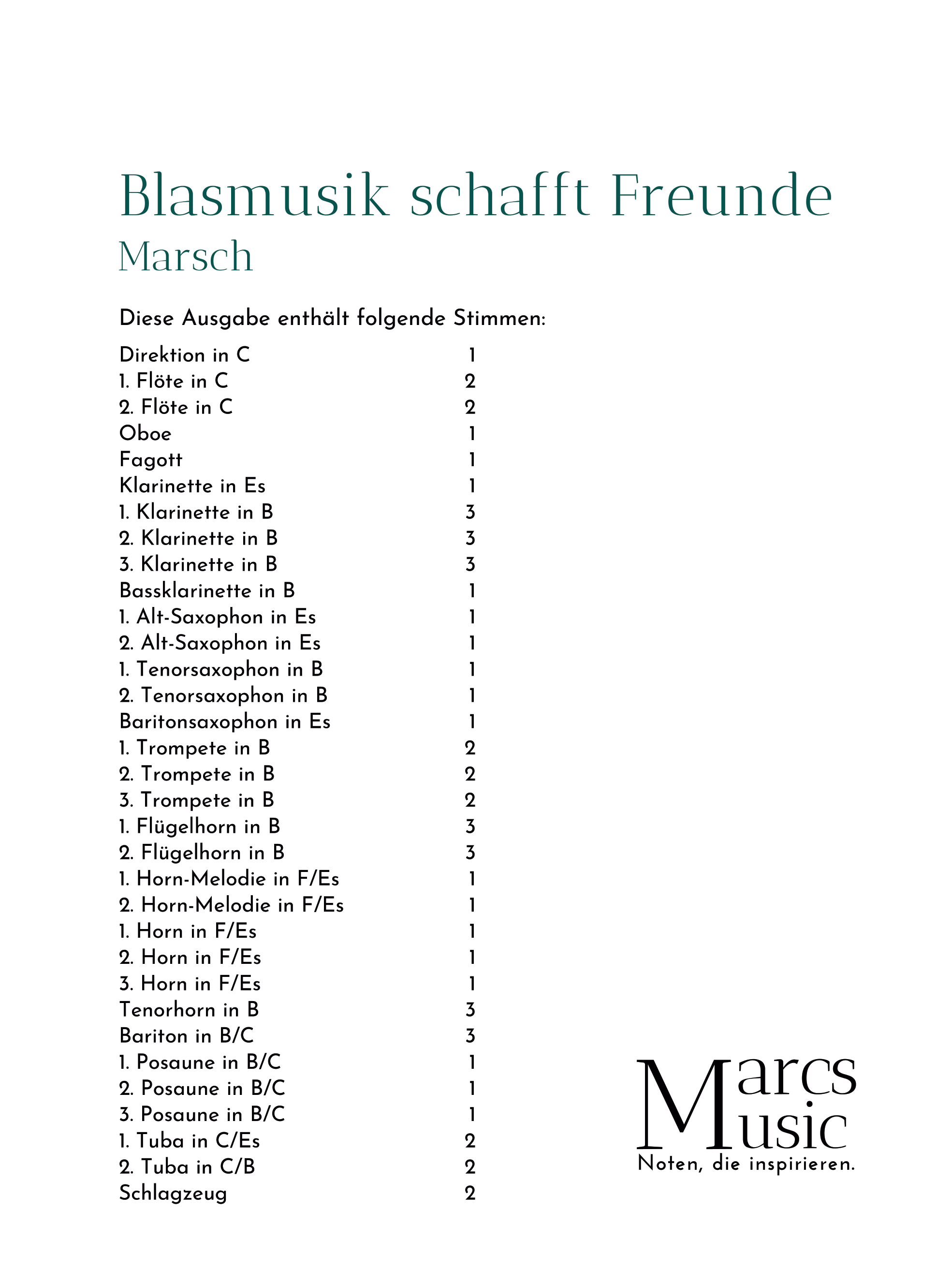 Blasmusik schafft Freunde