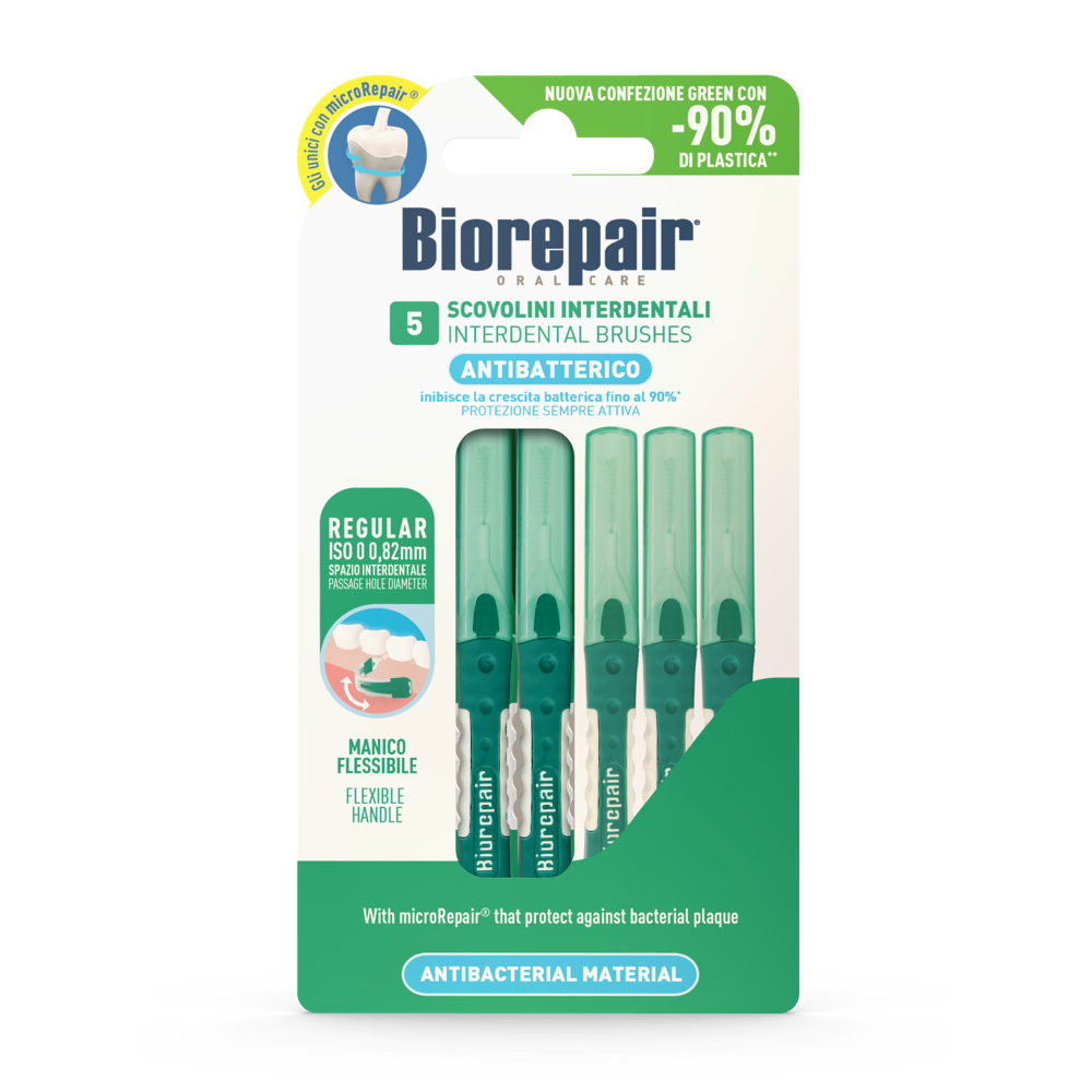 BROSSETTES INTERDENTAIRES ANTIBACTÉRIENNES CYLINDRIQUES 0,82 mm