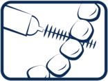 BROSSETTES INTERDENTAIRES ANTIBACTÉRIENNES CYLINDRIQUES 0,60 mm