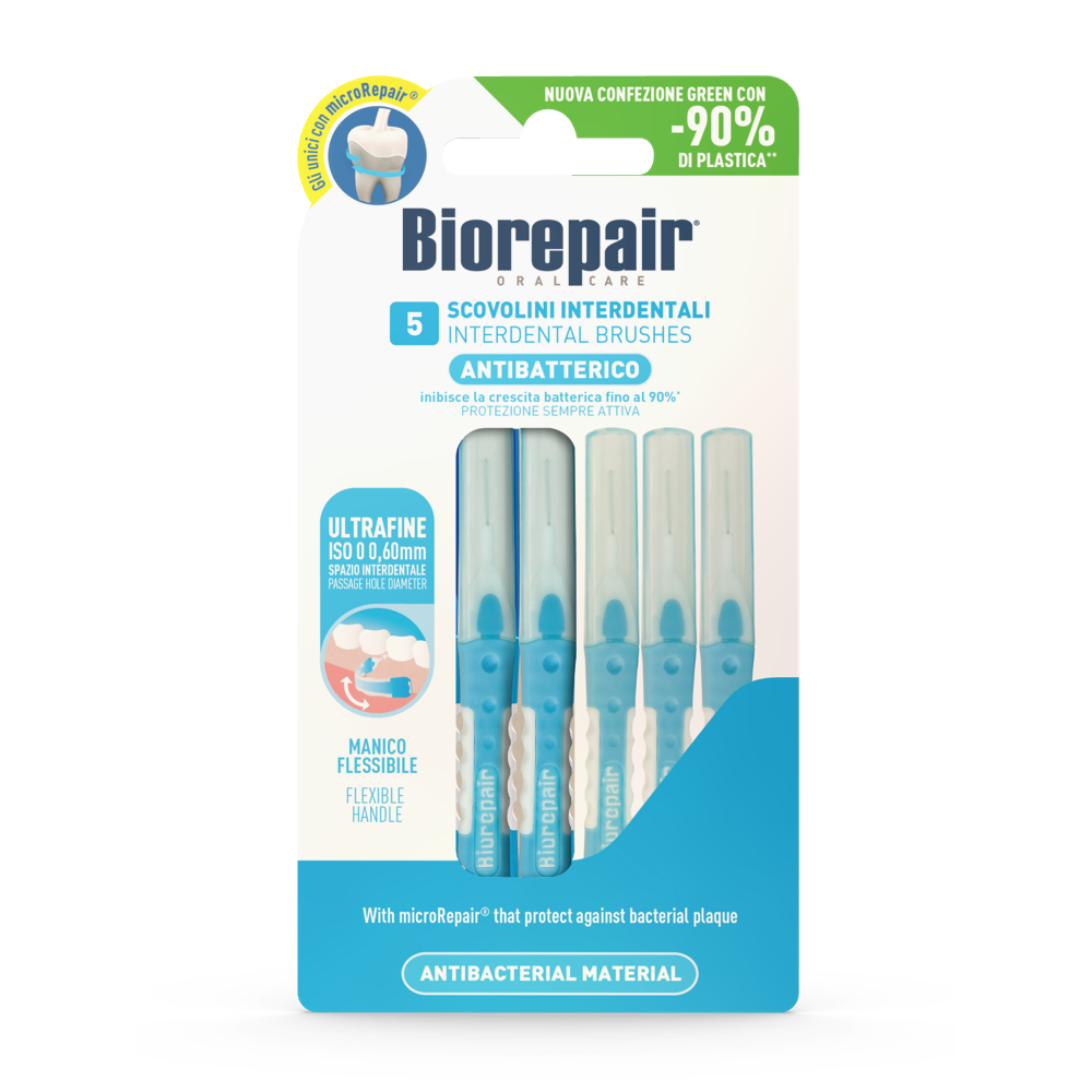 BROSSETTES INTERDENTAIRES ANTIBACTÉRIENNES CYLINDRIQUES 0,60 mm