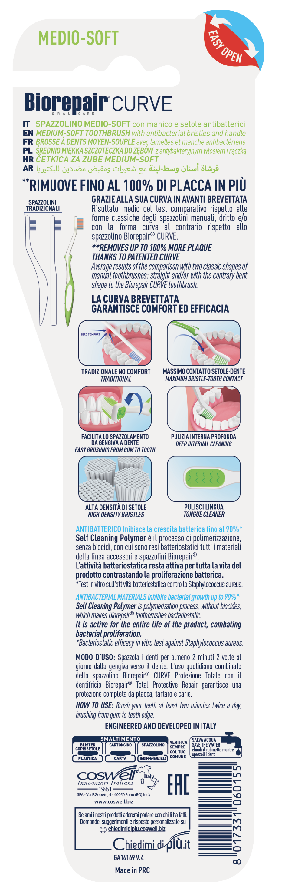 BIOREPAIR® BROSSE À DENTS MEDIUM SOFT - JUNIOR