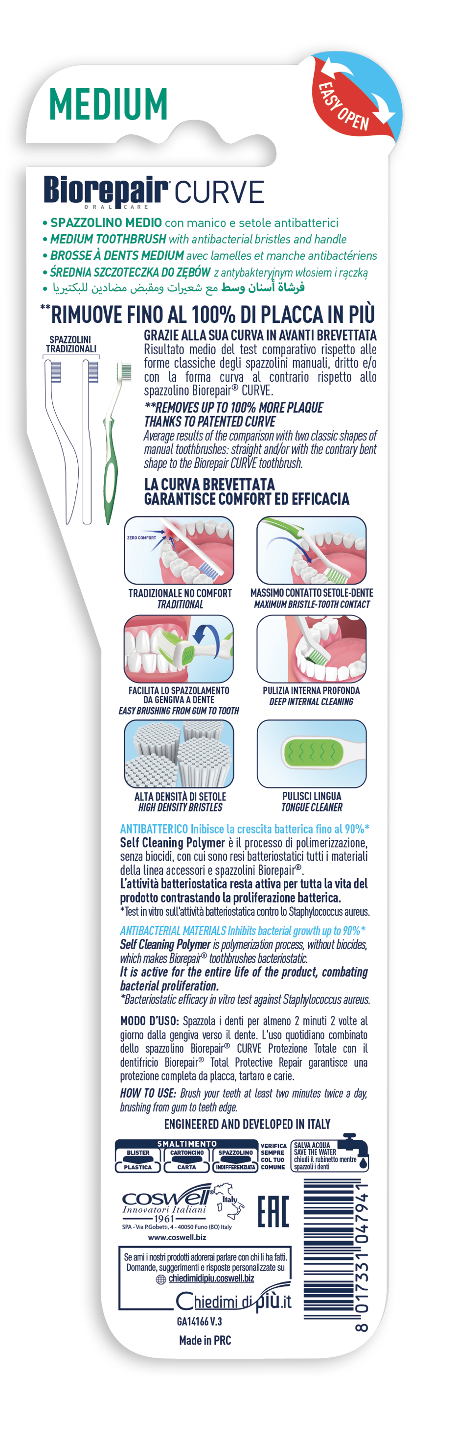 BIOREPAIR® BROSSE À DENTS MEDIUM
