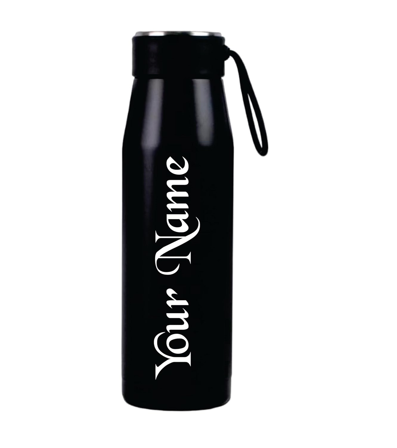 BALLOJI Customized Water Bottle with Name (Wide Spout Lid) Vacuum Insulated Double Wall Water Bottle Leak Proof - Stainless Steel Gym & Sport Bottles...