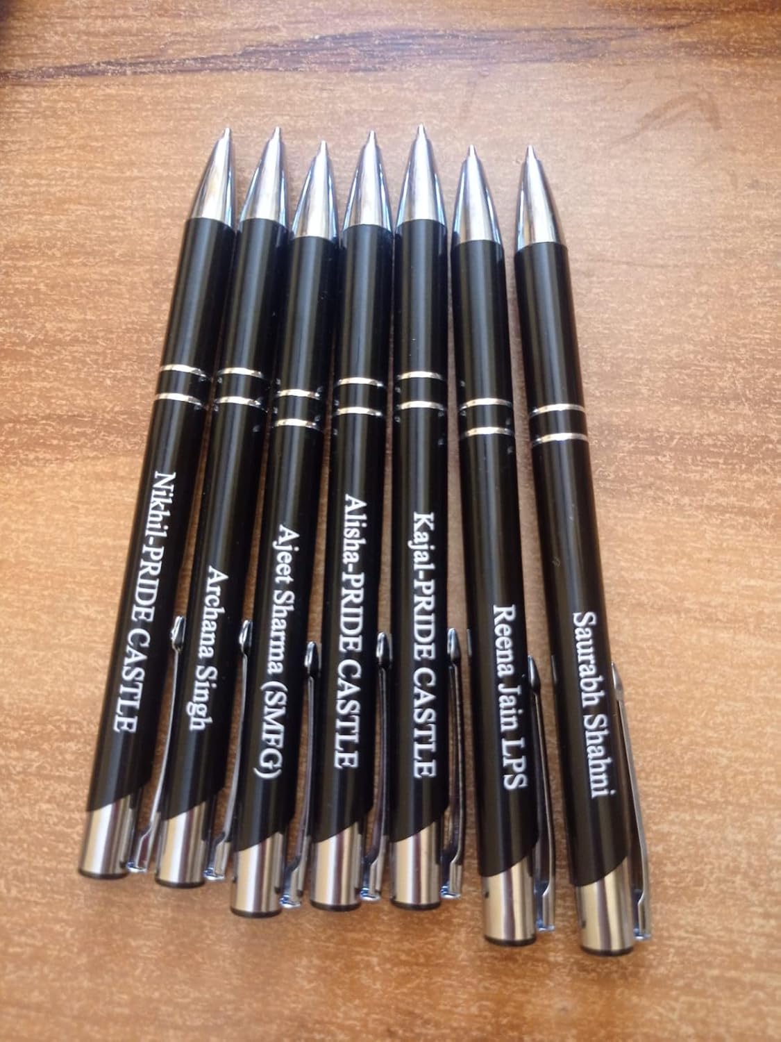 BALLOJI Personalized Name Engraved Metal Black Body Ball Pen With Plastic Box