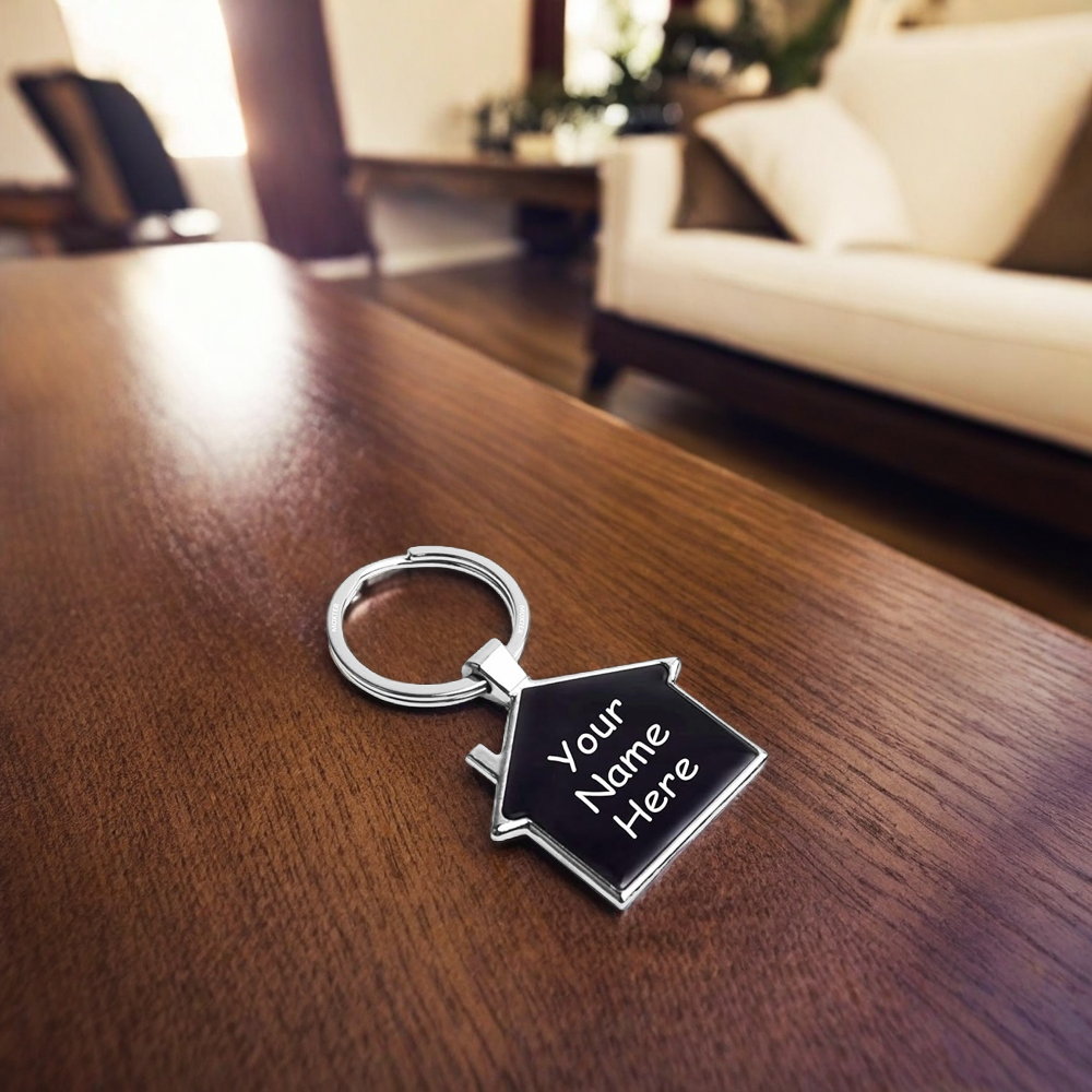 BALLOJI  Personalized Keychain with Name Engraved I Metal Key Ring I Trendy Stylish Customized Keychains for Men, Husband, Boyfriends, Brother, Dad, Home, Office, Car & Bike