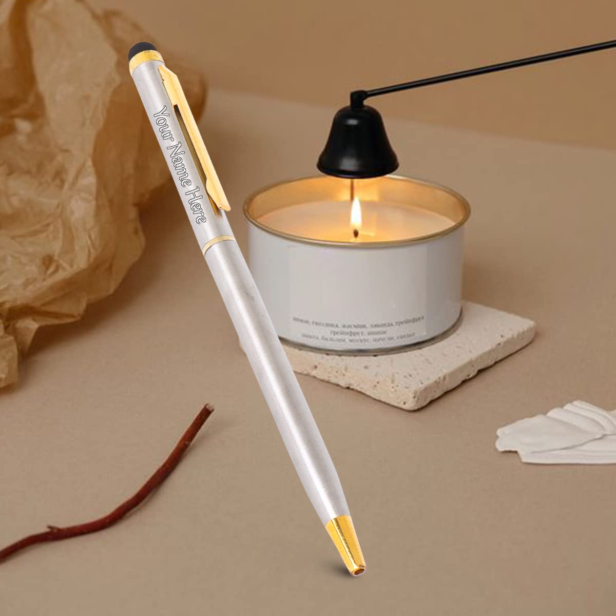 BALLOJI Customized Metal Ball Pen/Special For All Festive Seasons, Plastic With Box