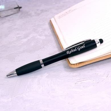 BALLOJI  Personalized Multi Color LED Pen with Name engraved, ideal for gifting on any special occasion Pack of 1