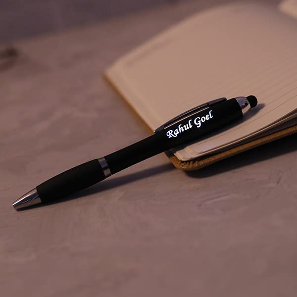BALLOJI  Personalized Multi Color LED Pen with Name engraved, ideal for gifting on any special occasion Pack of 1