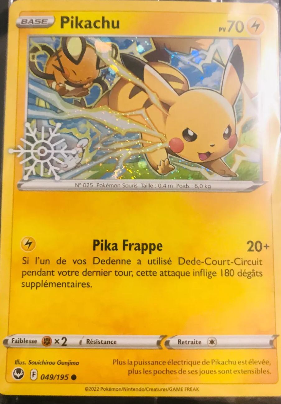 Pikachu STAMP FLOCON (049/195)