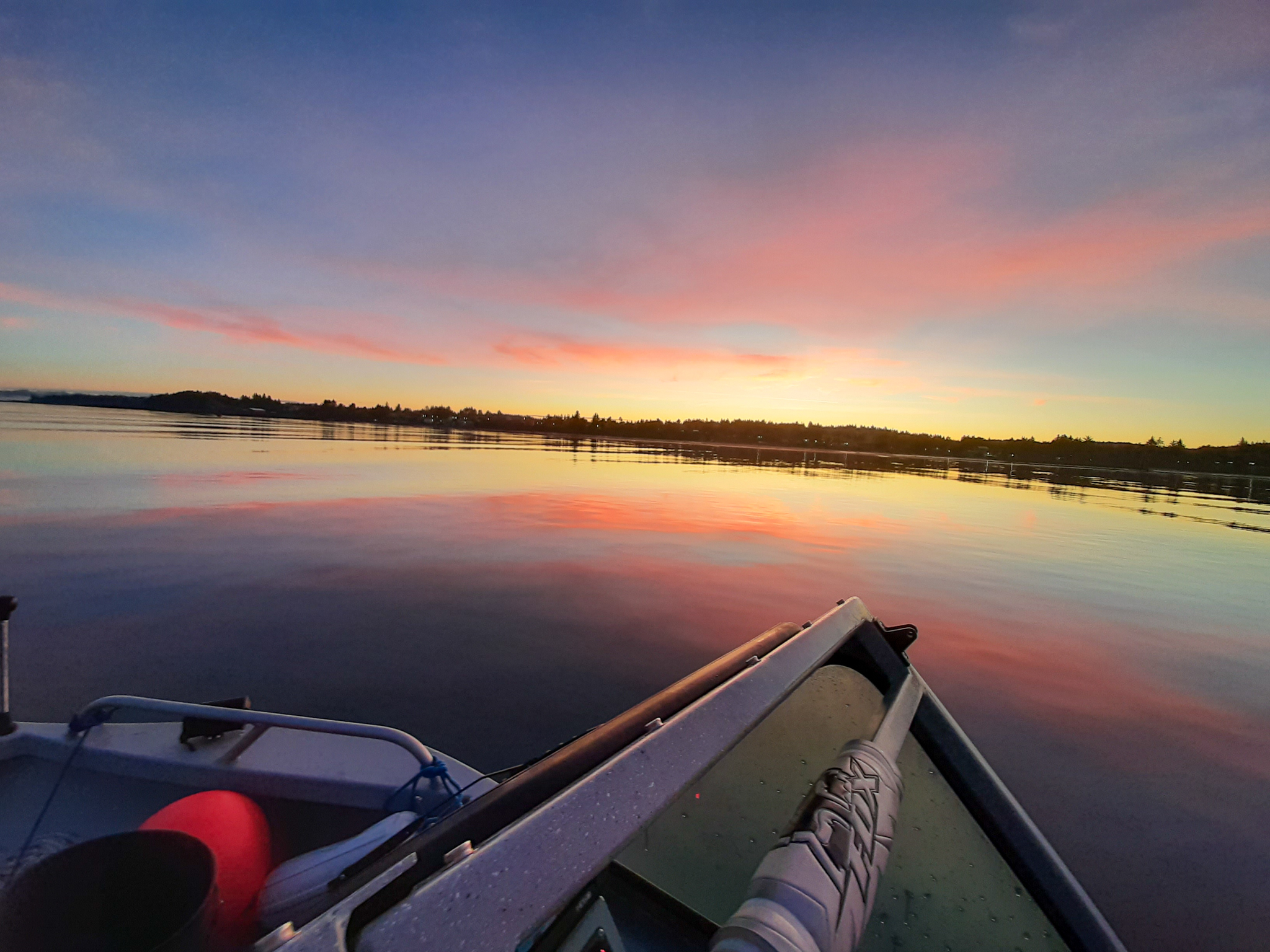 Coos Bay Boat Sunrise