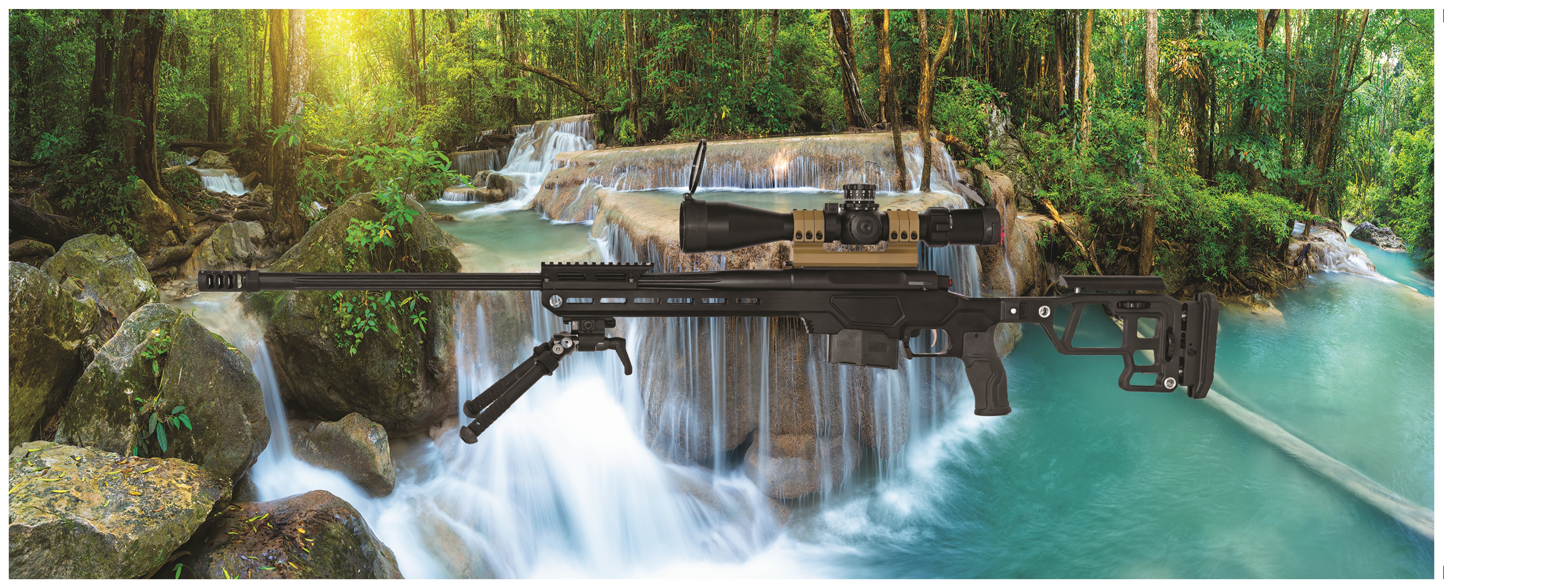 141 Sniper Rifle and Waterfall