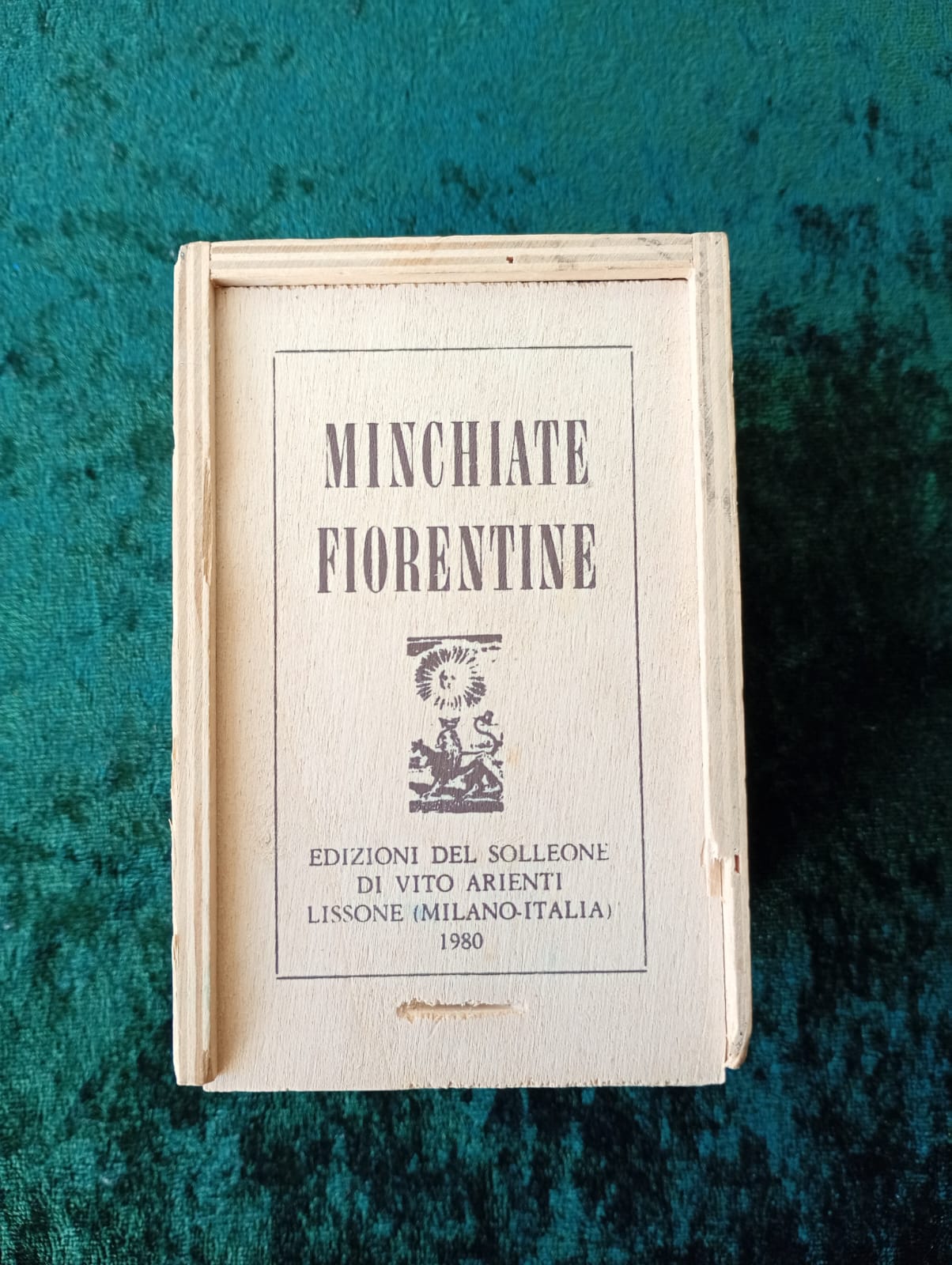 Minchiate Fiorentine Edizioni Del Solleone 1980