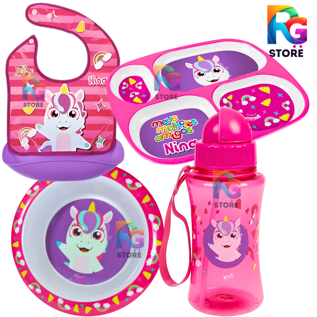 Conjunto Unicórnio de Introdução Alimentar