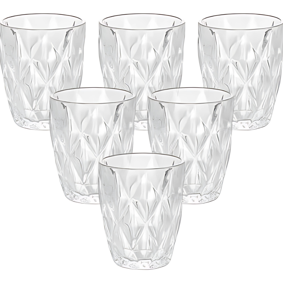 Jogo 6 Copos Diamante 