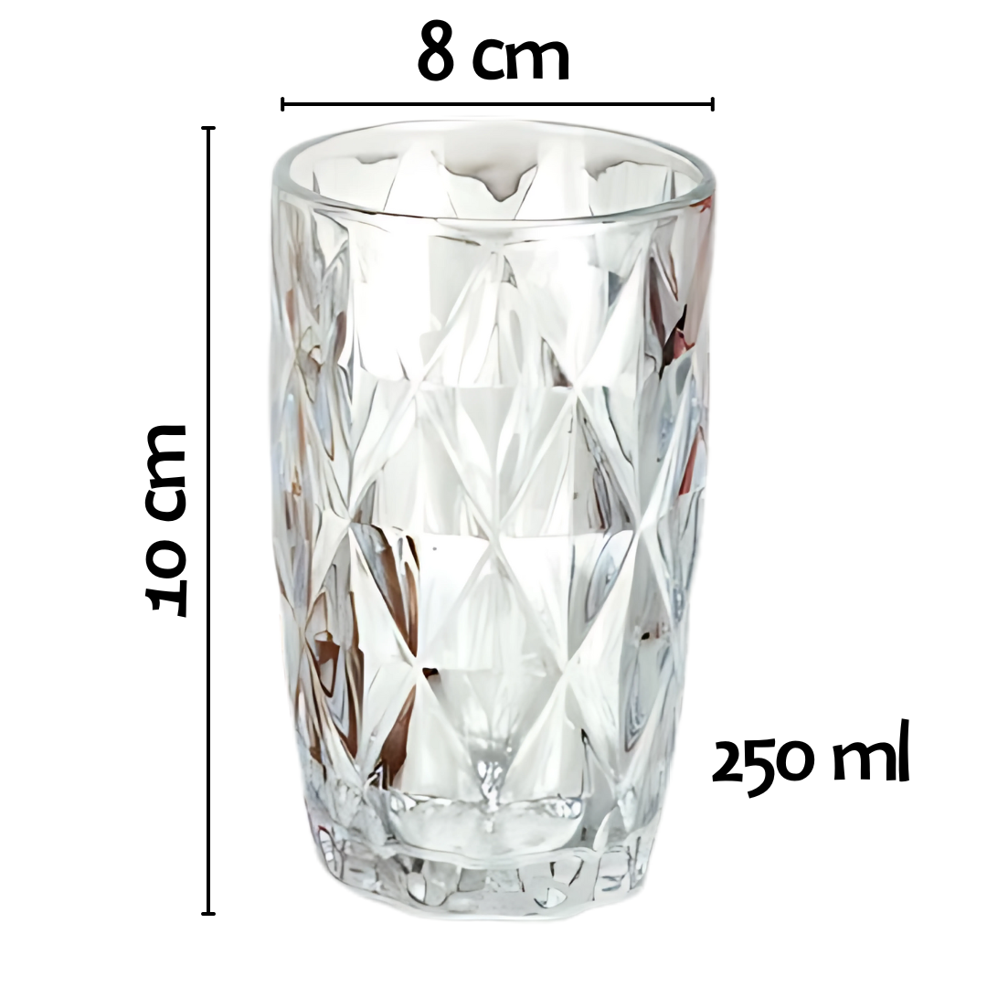 Jogo 6 Copos Diamante 