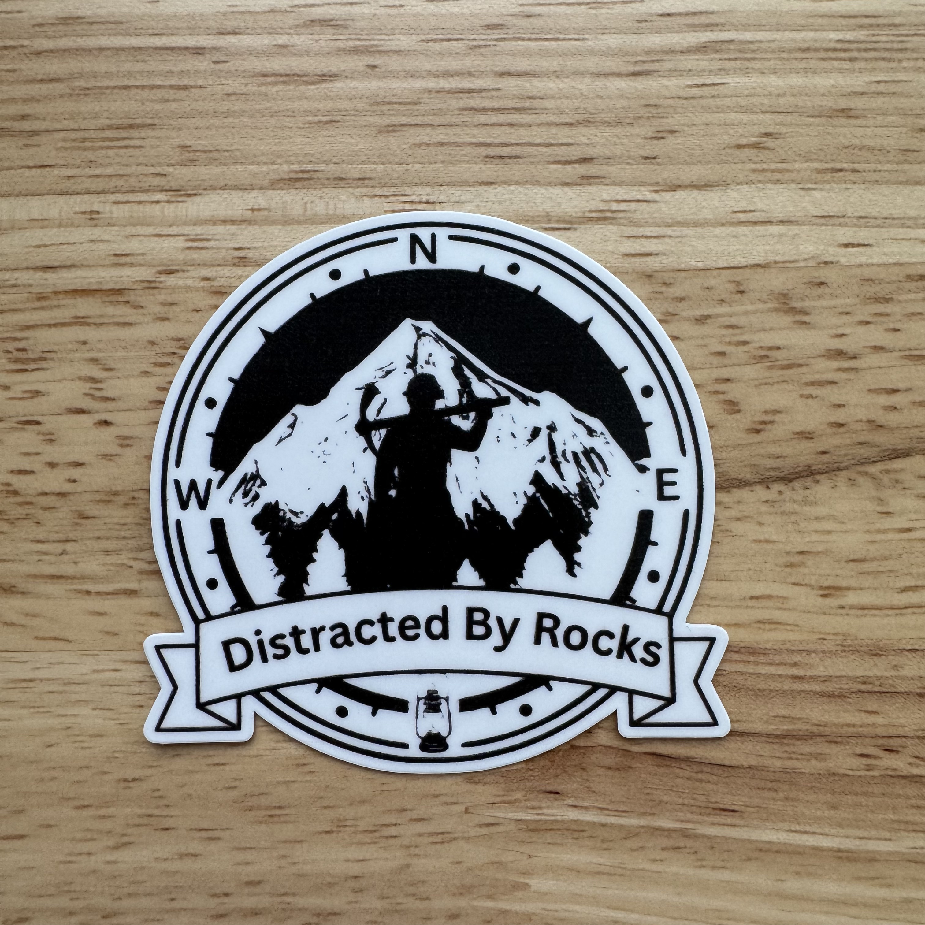 Distracted By Rocks sticker