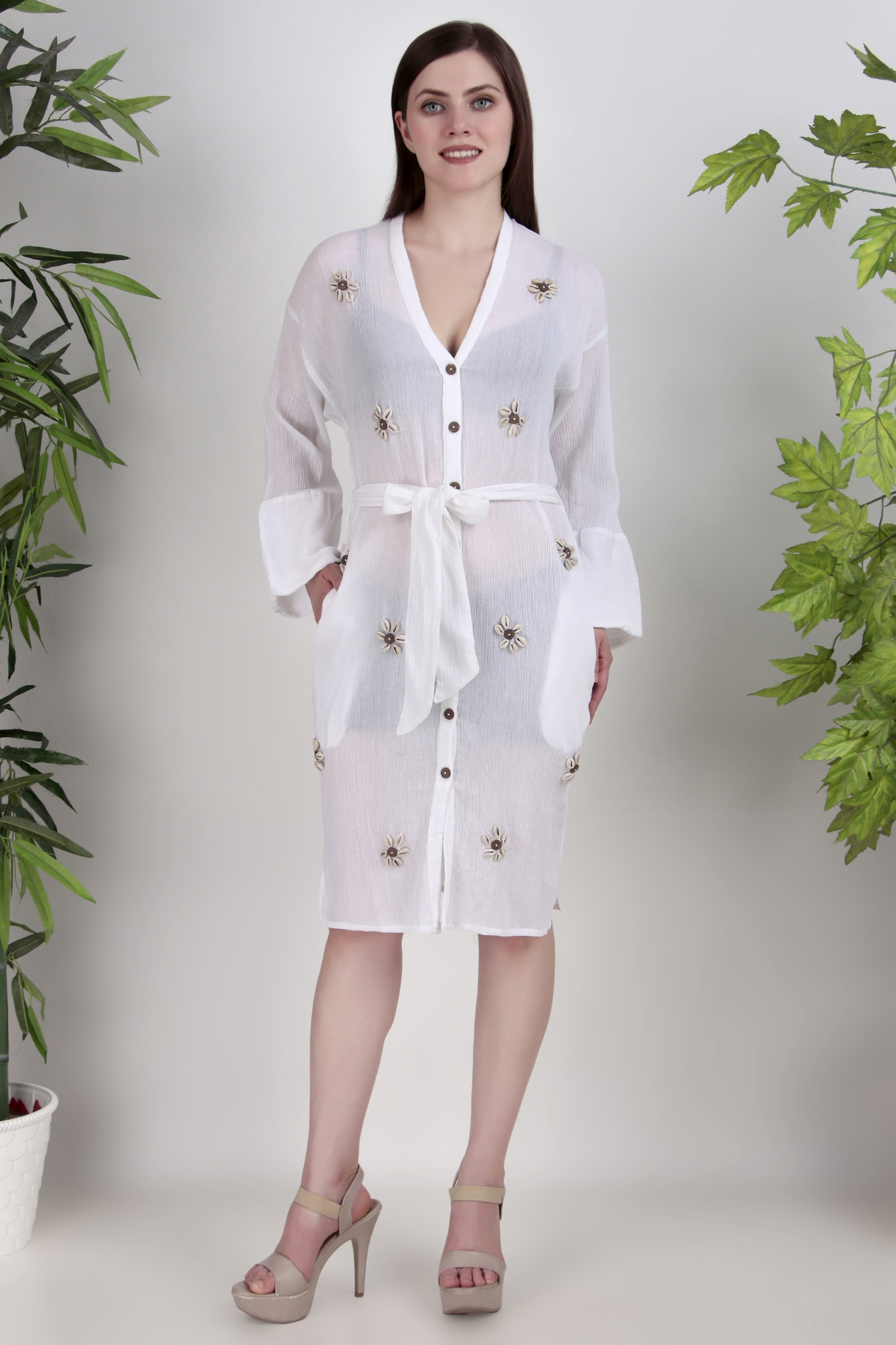 Beach wear cover-all dress