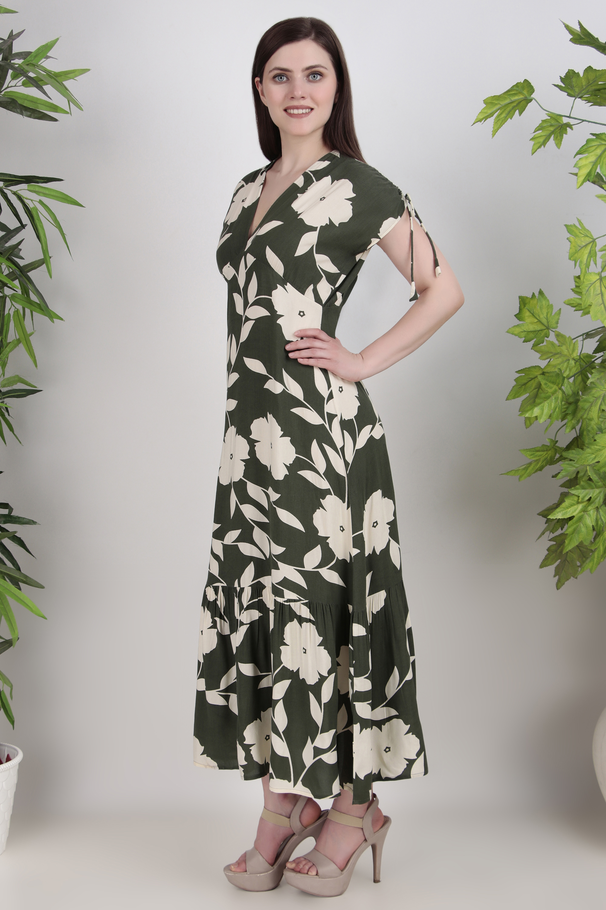 Floral Print Maxi Dress