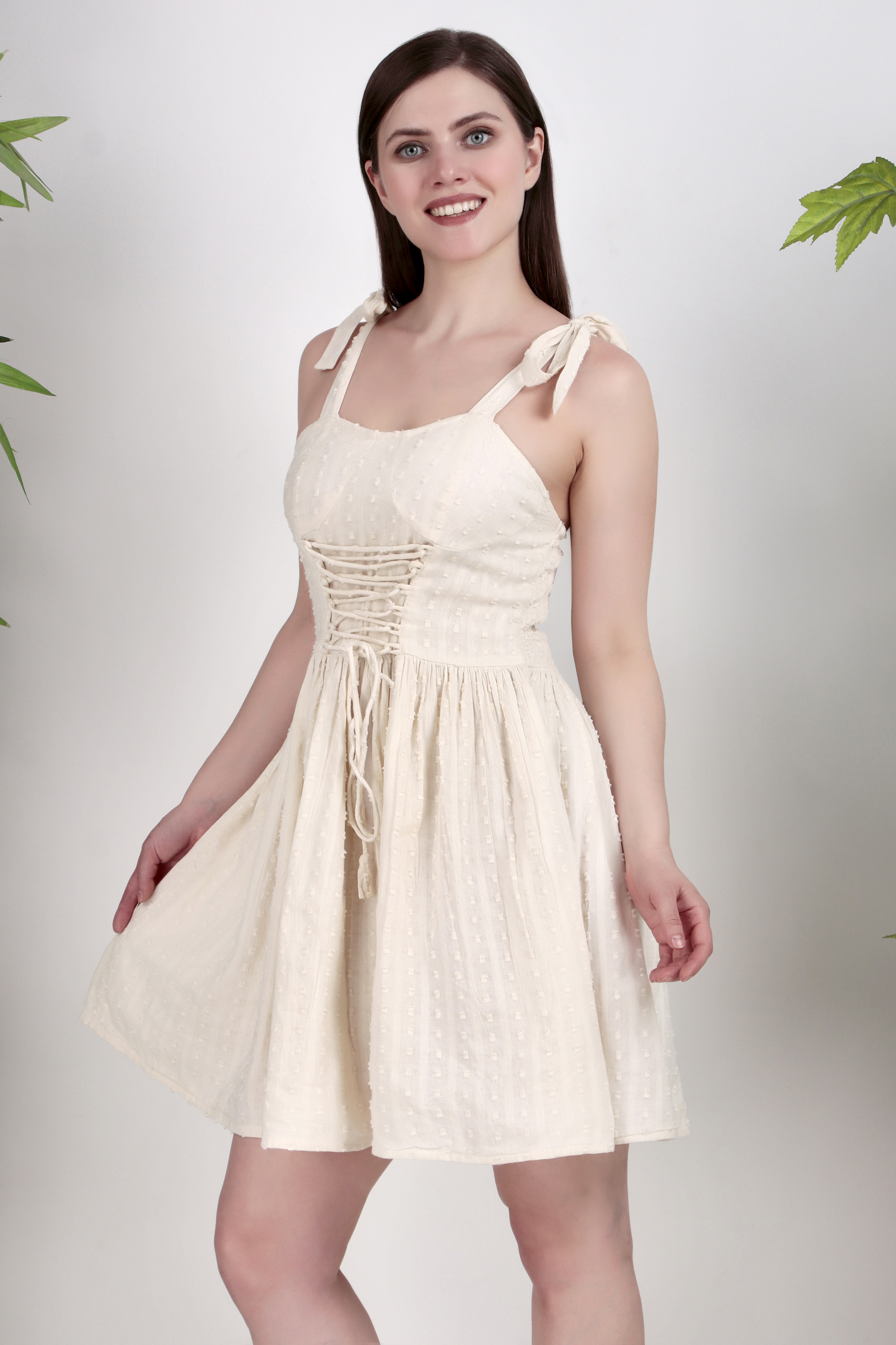 Elegant Ivory Summer Dress