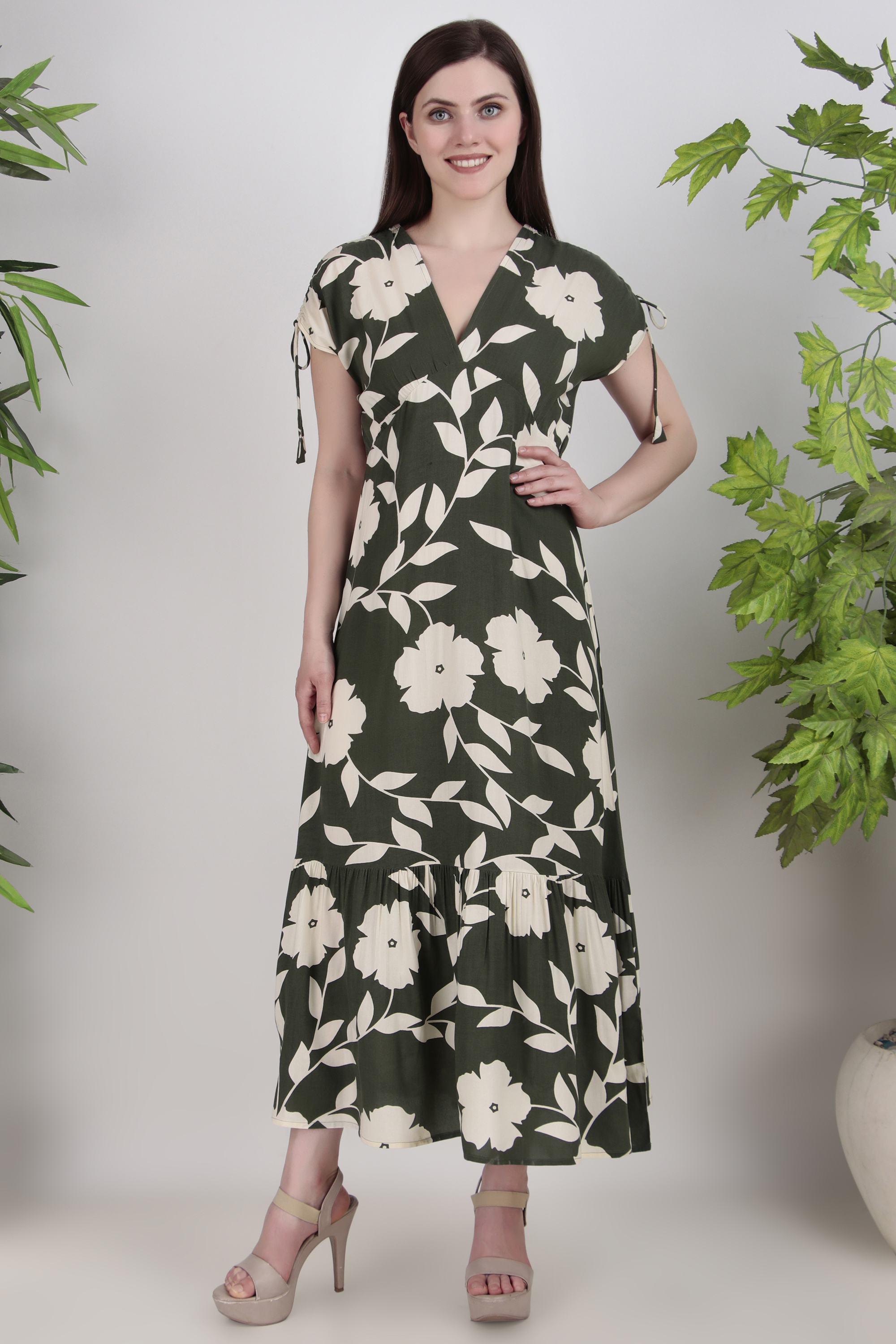 Floral Print Maxi Dress