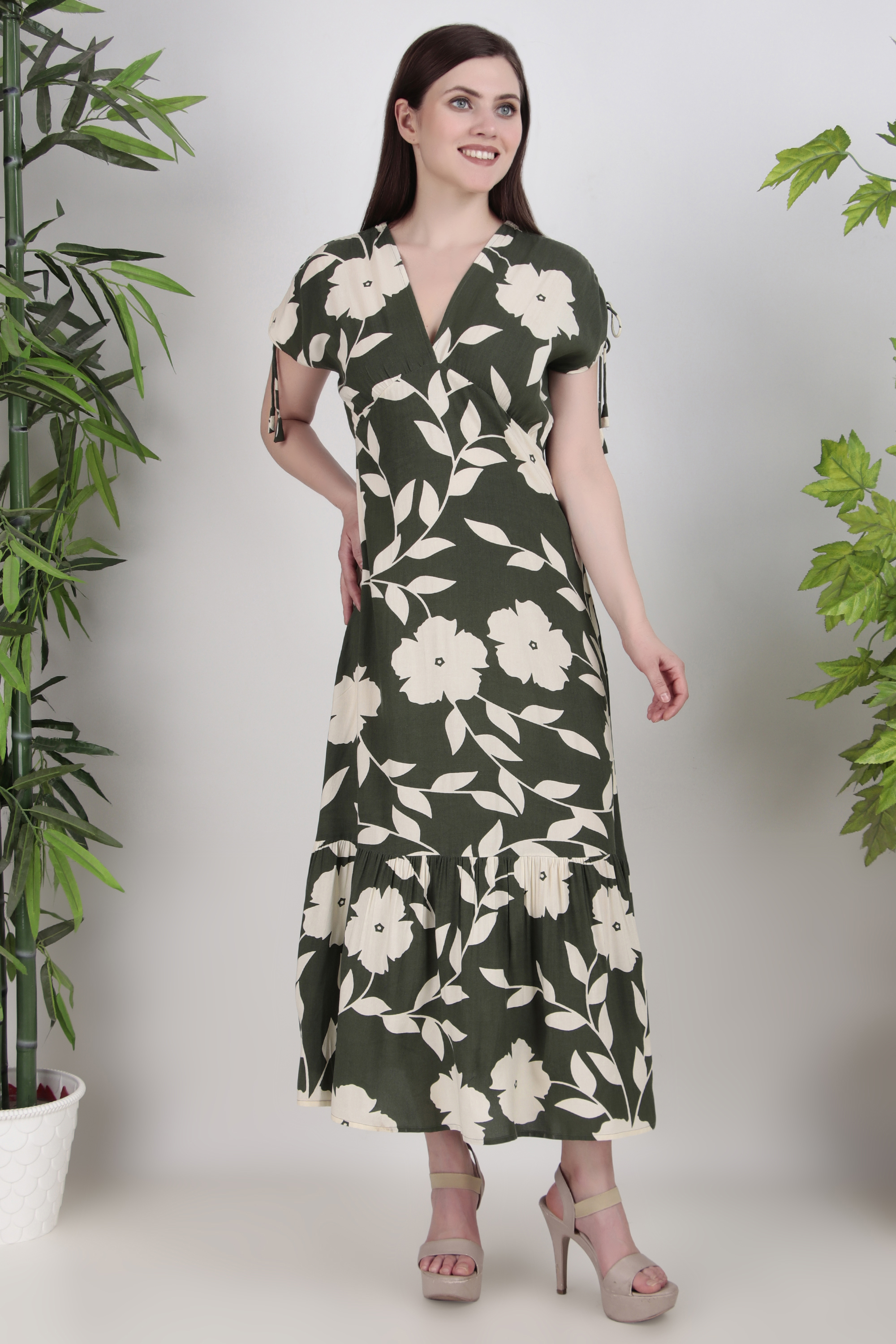 Floral Print Maxi Dress