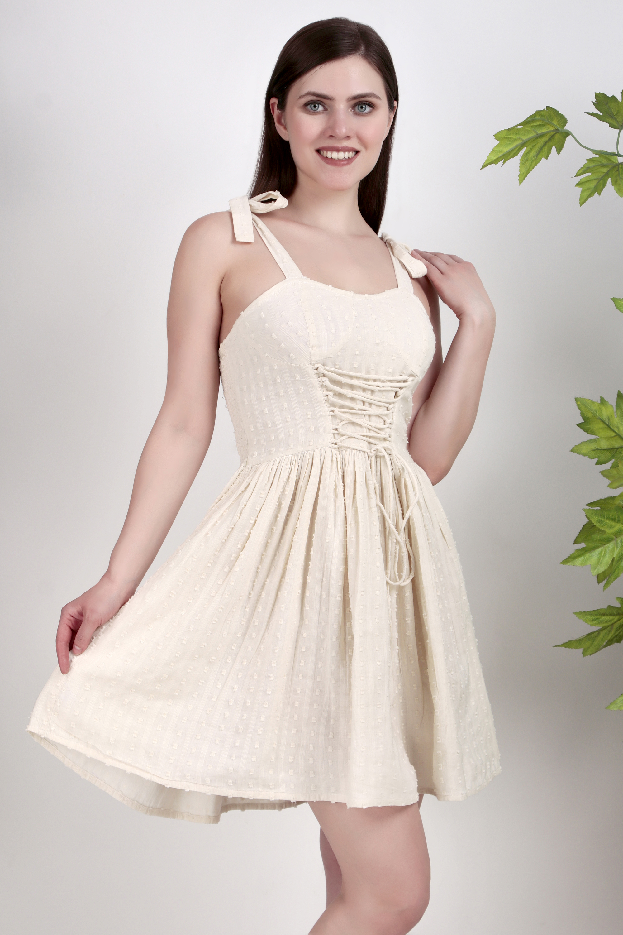 Elegant Ivory Summer Dress