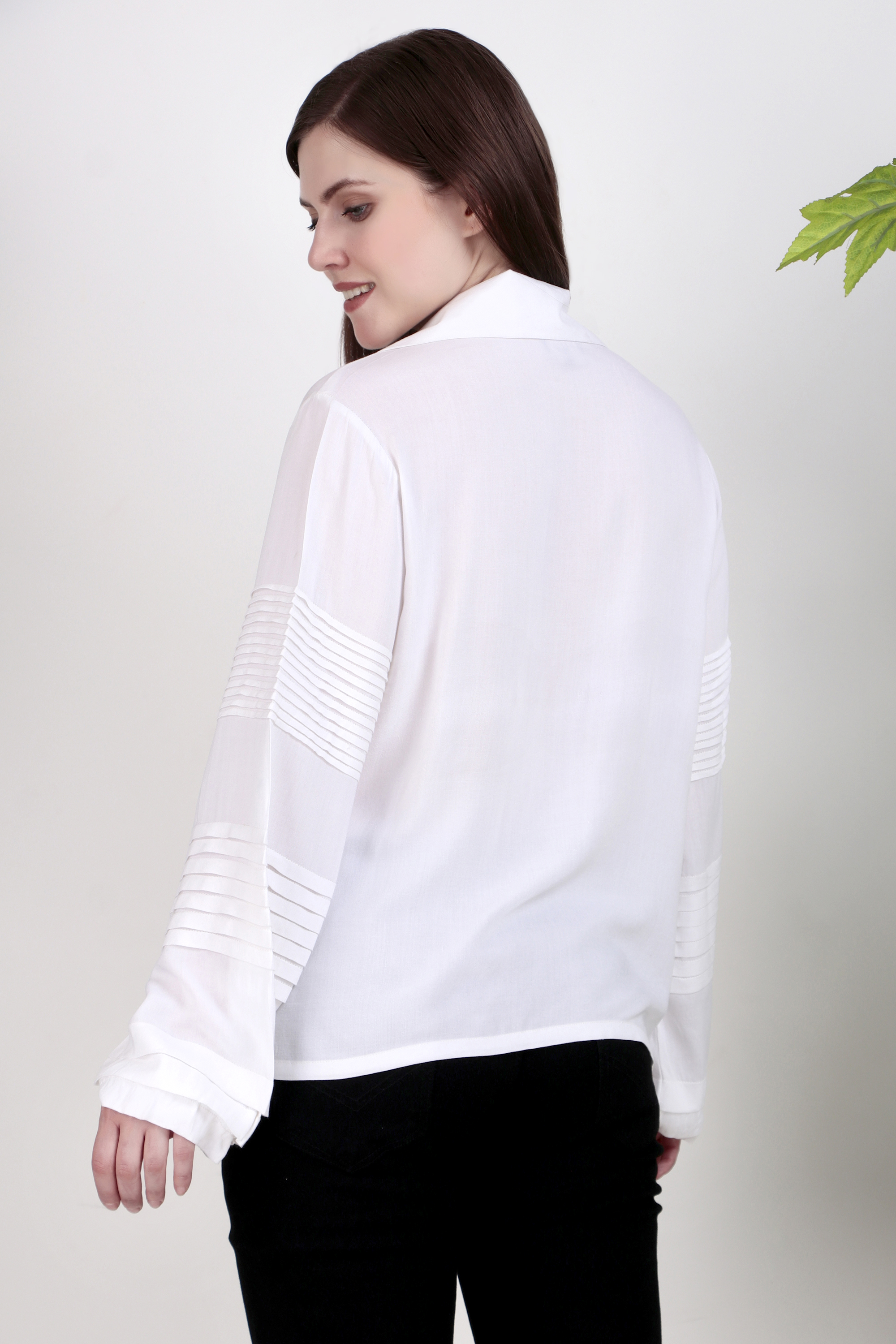 White Button-Up Blouse