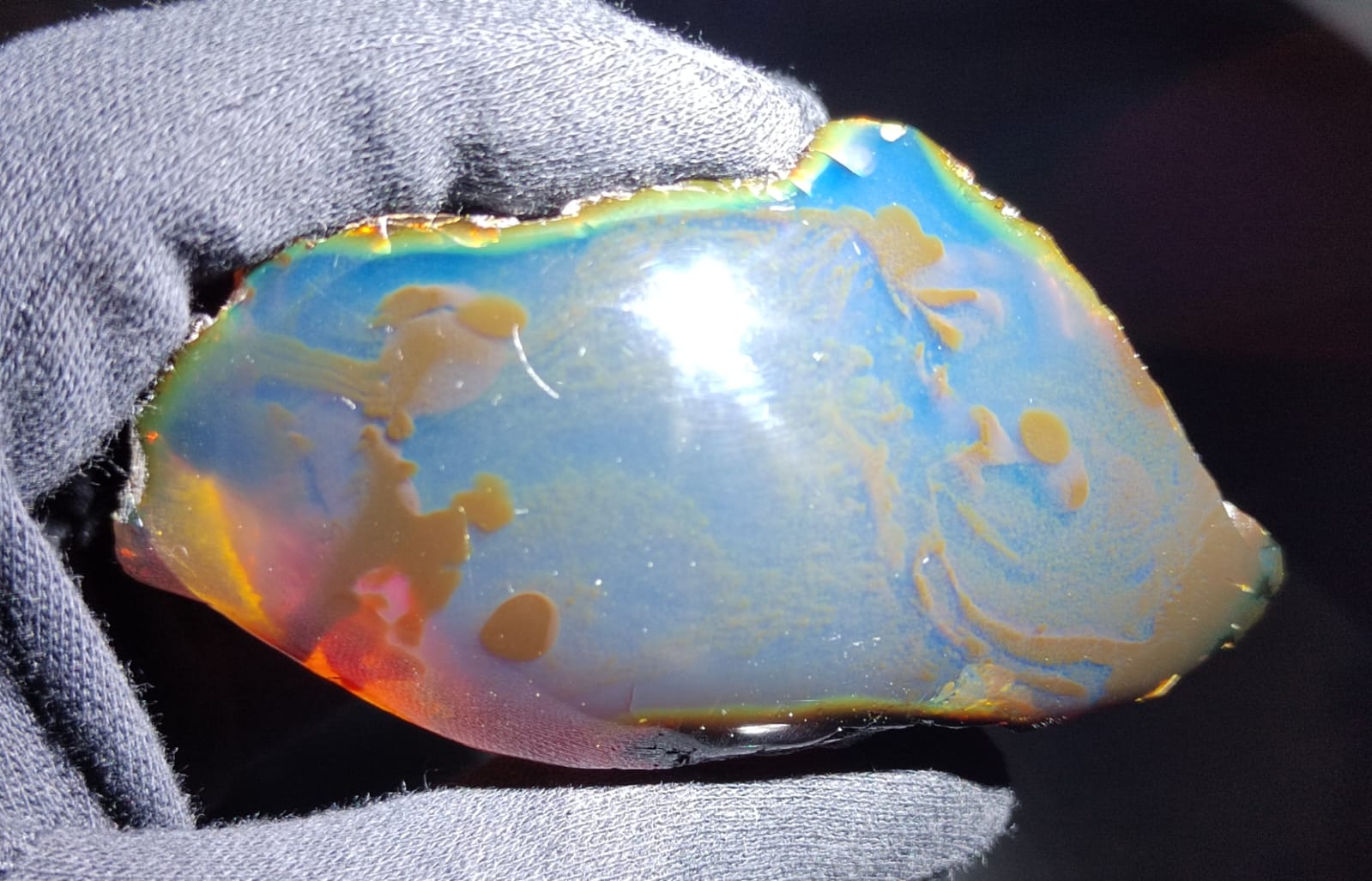 Indonesian blue amber