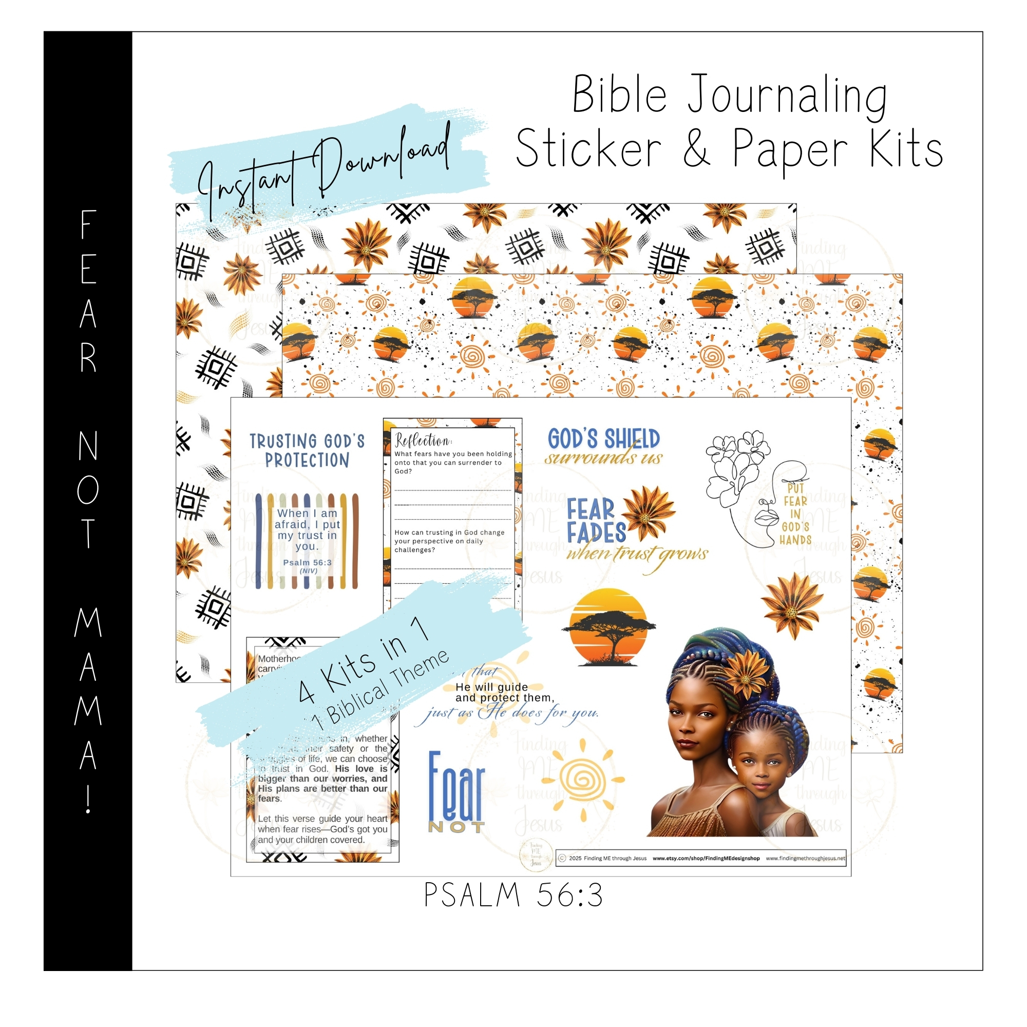 Fear Not Mama Printable Bible Journaling Kit