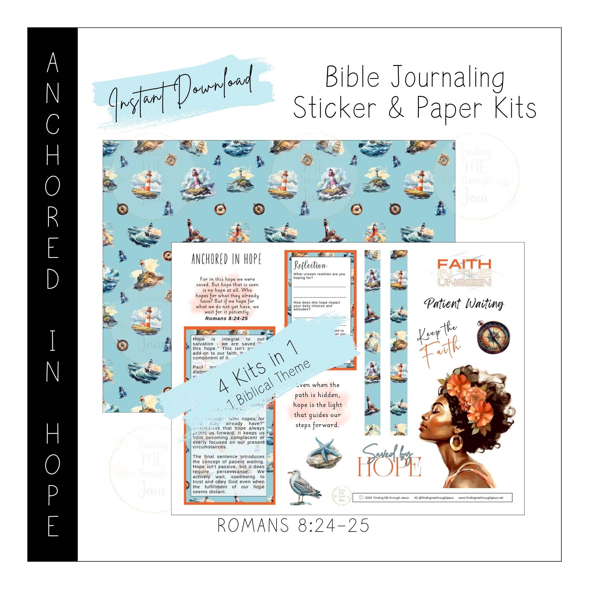 Anchored In Hope Printable Bible Journaling Kit
