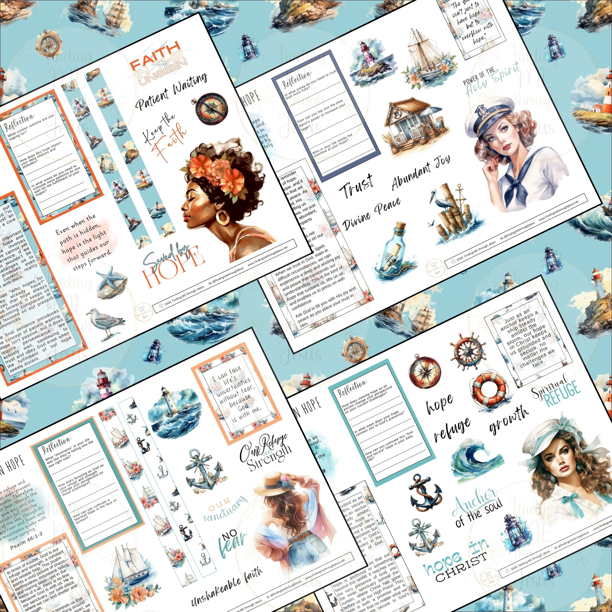 Anchored In Hope Printable Bible Journaling Kit