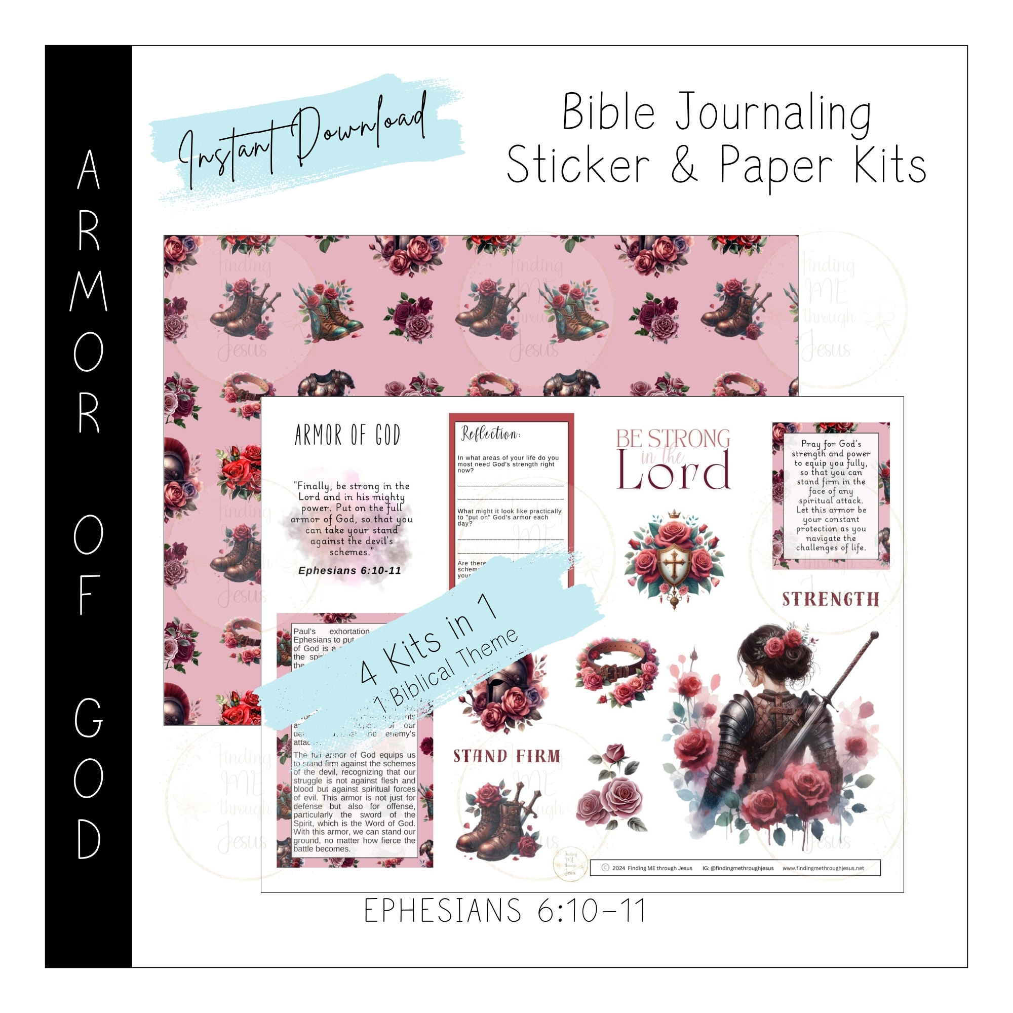 Armor of God Printable Bible Journaling Kit