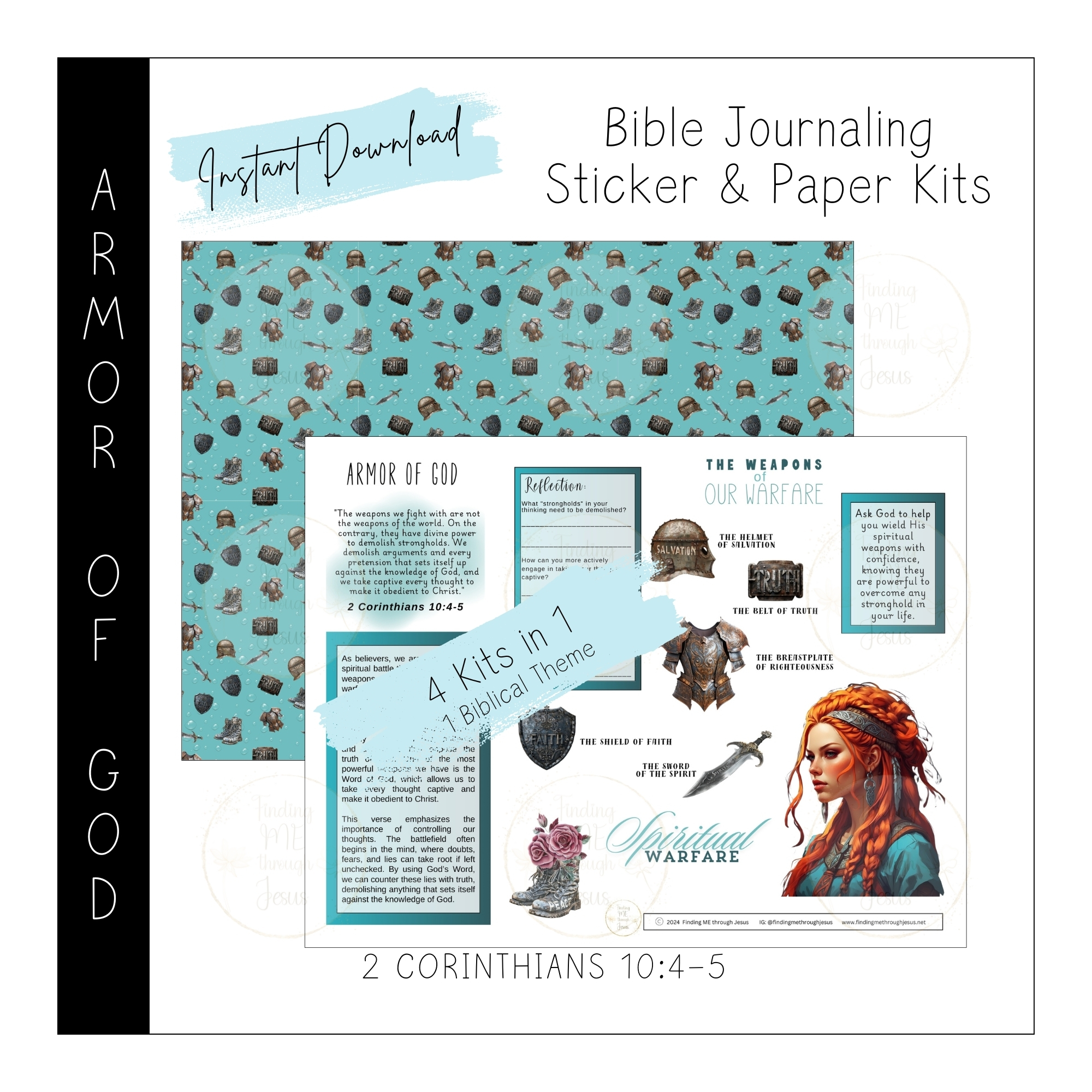 Armor of God Printable Bible Journaling Kit
