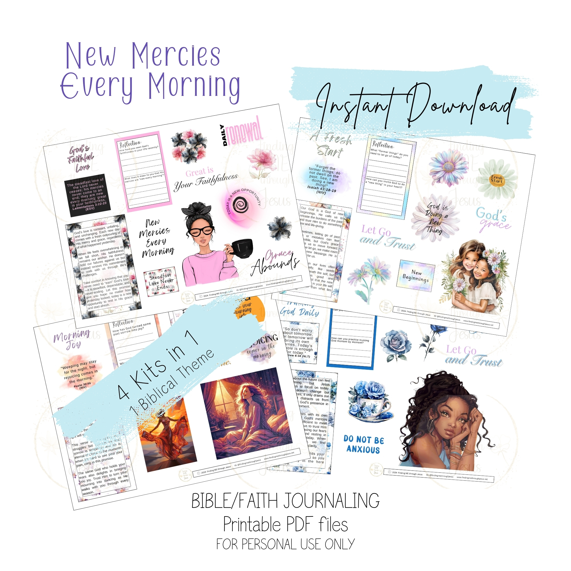 New Mercies Printable Bible Journaling Kit