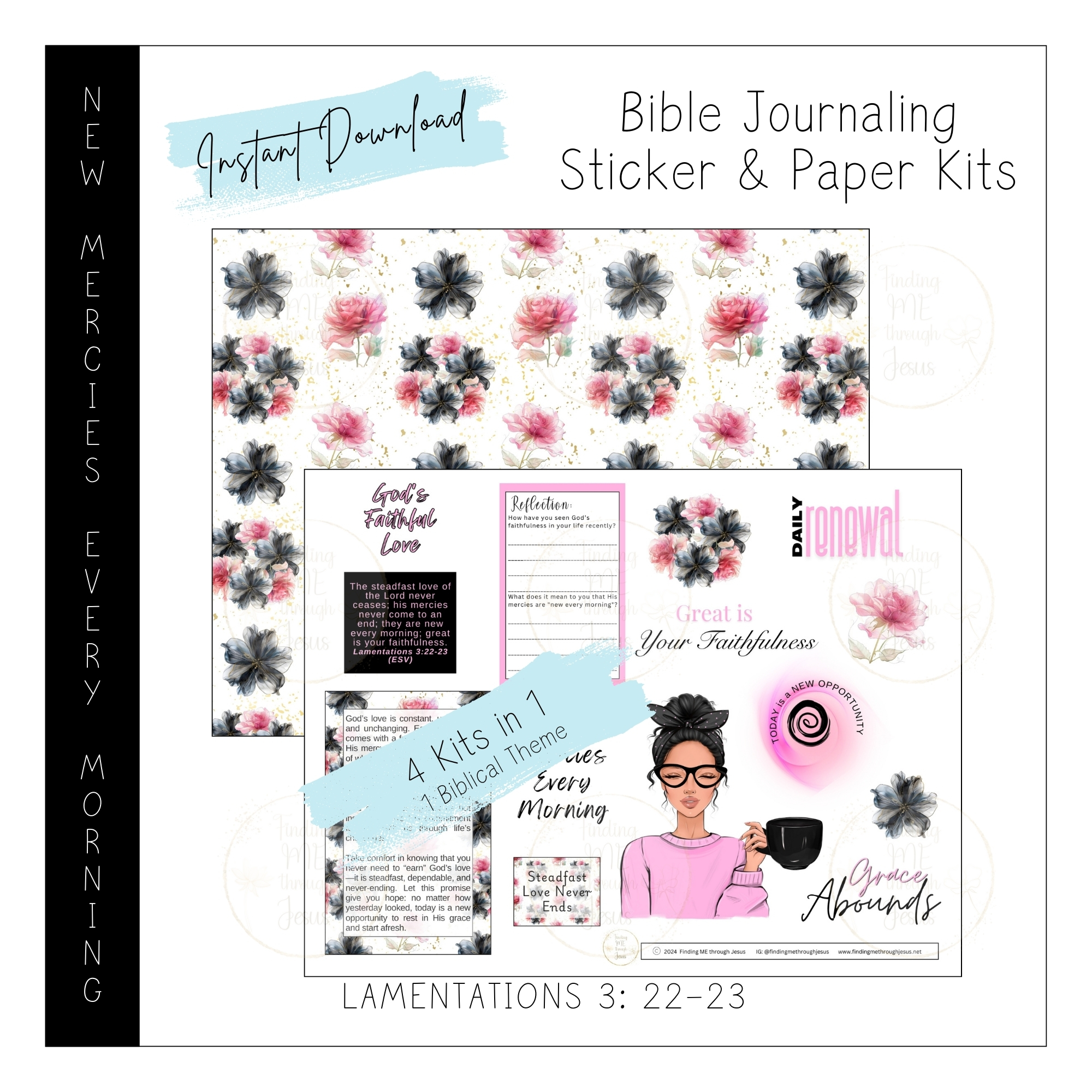New Mercies Printable Bible Journaling Kit