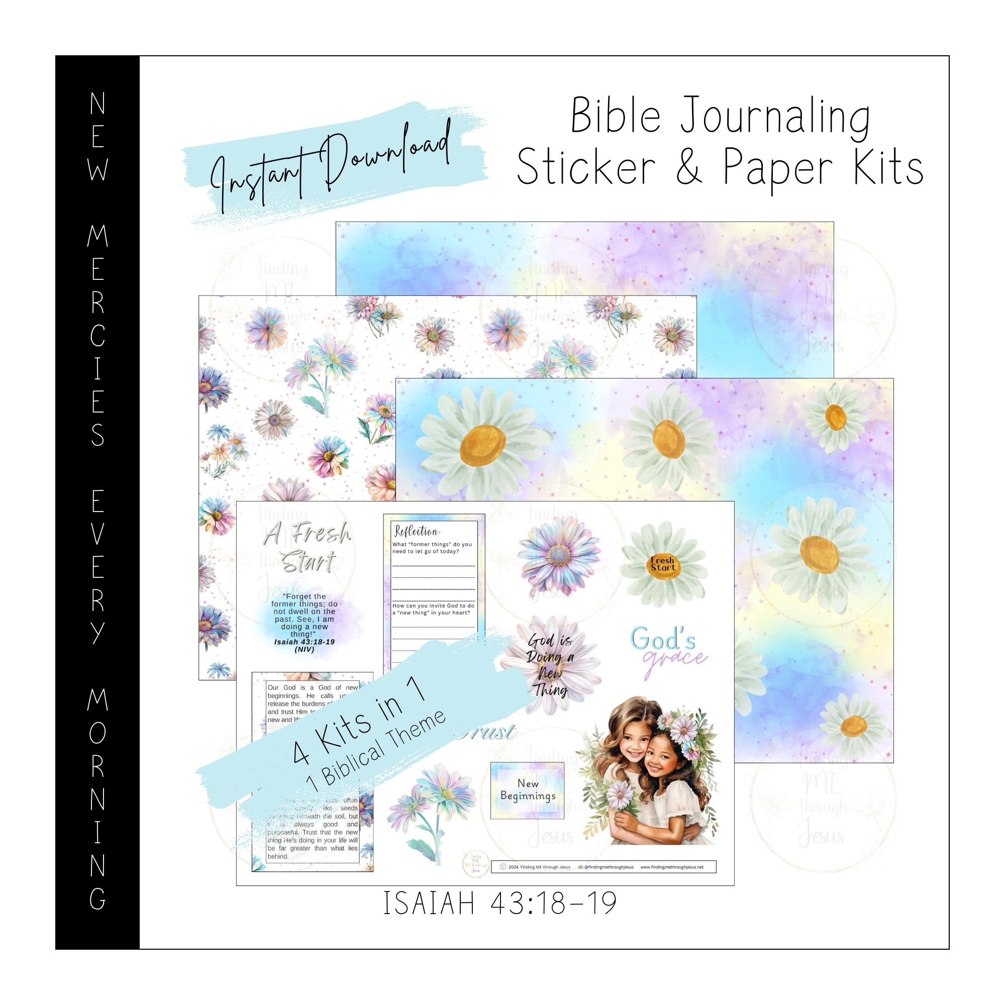 New Mercies Printable Bible Journaling Kit
