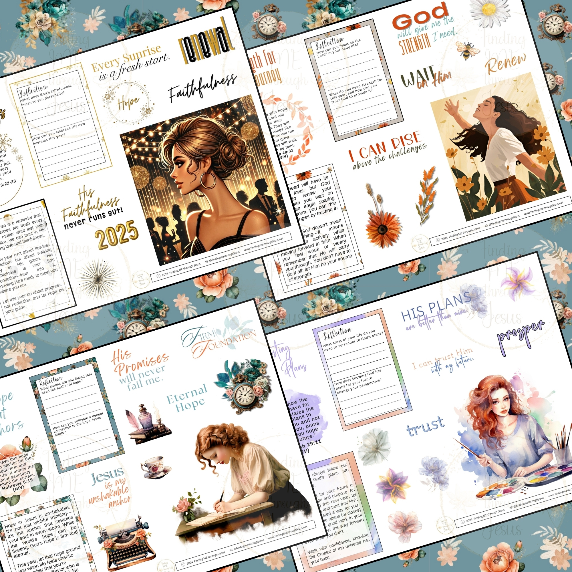 New Year's Hope Printable Bible Journaling Kit