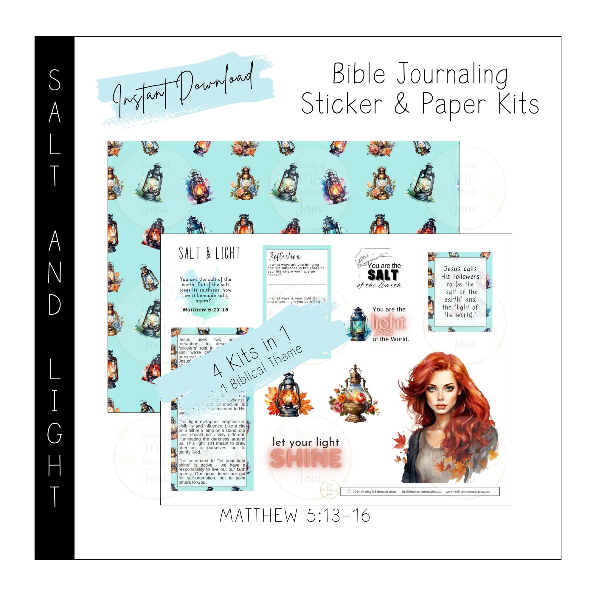 Salt & Light Printable Bible Journaling Kit