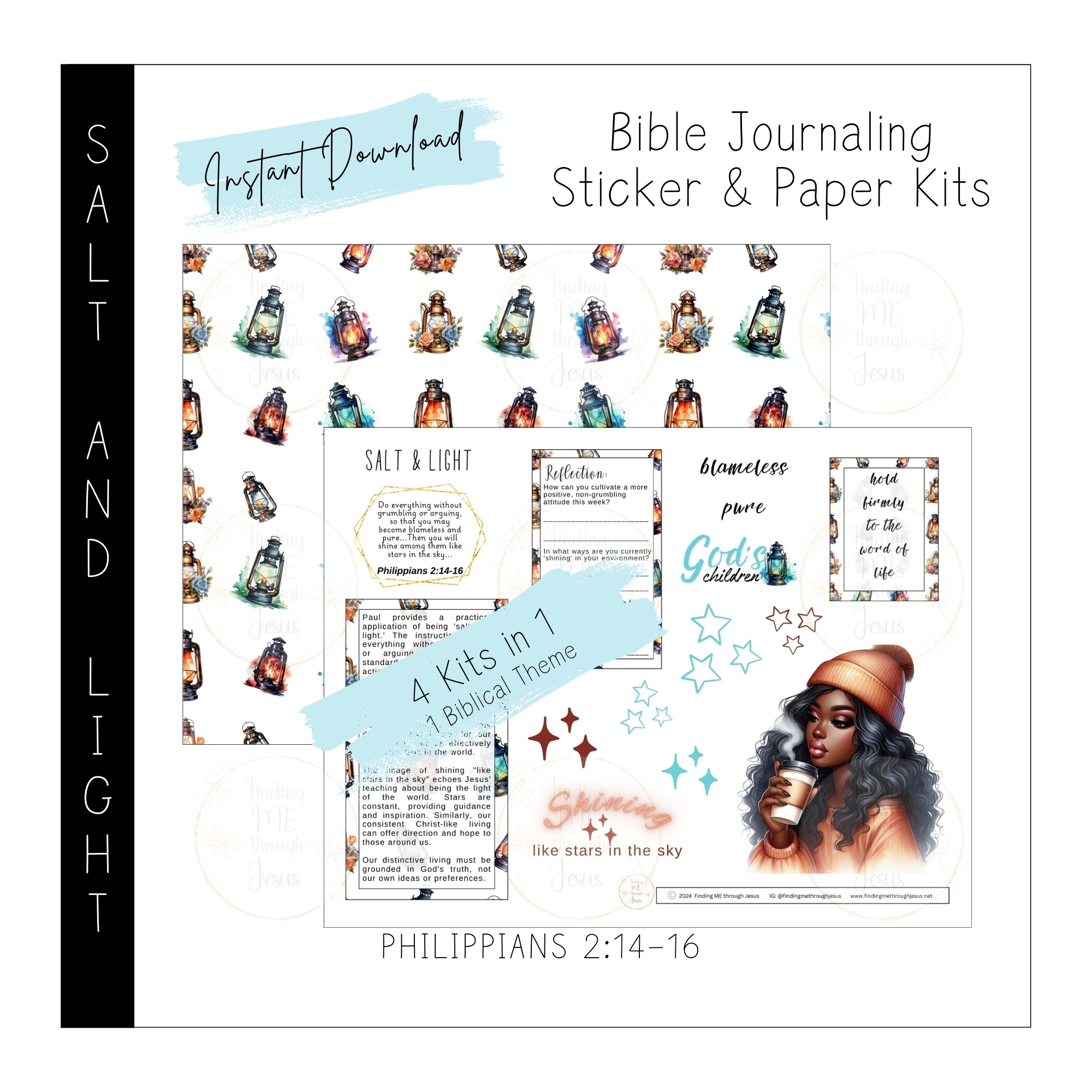 Salt & Light Printable Bible Journaling Kit