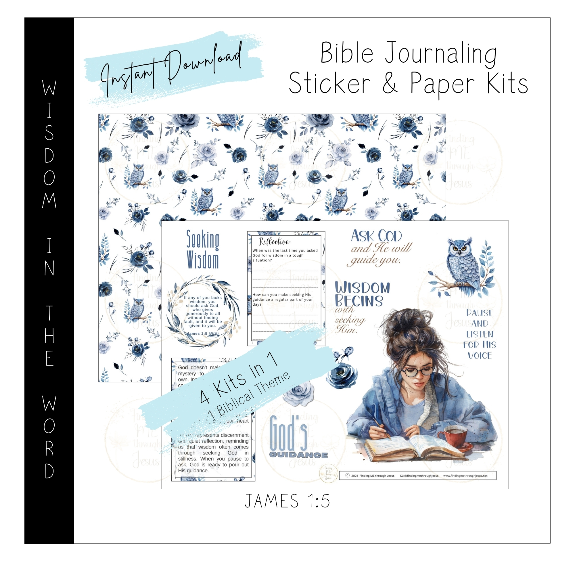 Wisdom in the Word Printable Bible Journaling Kit