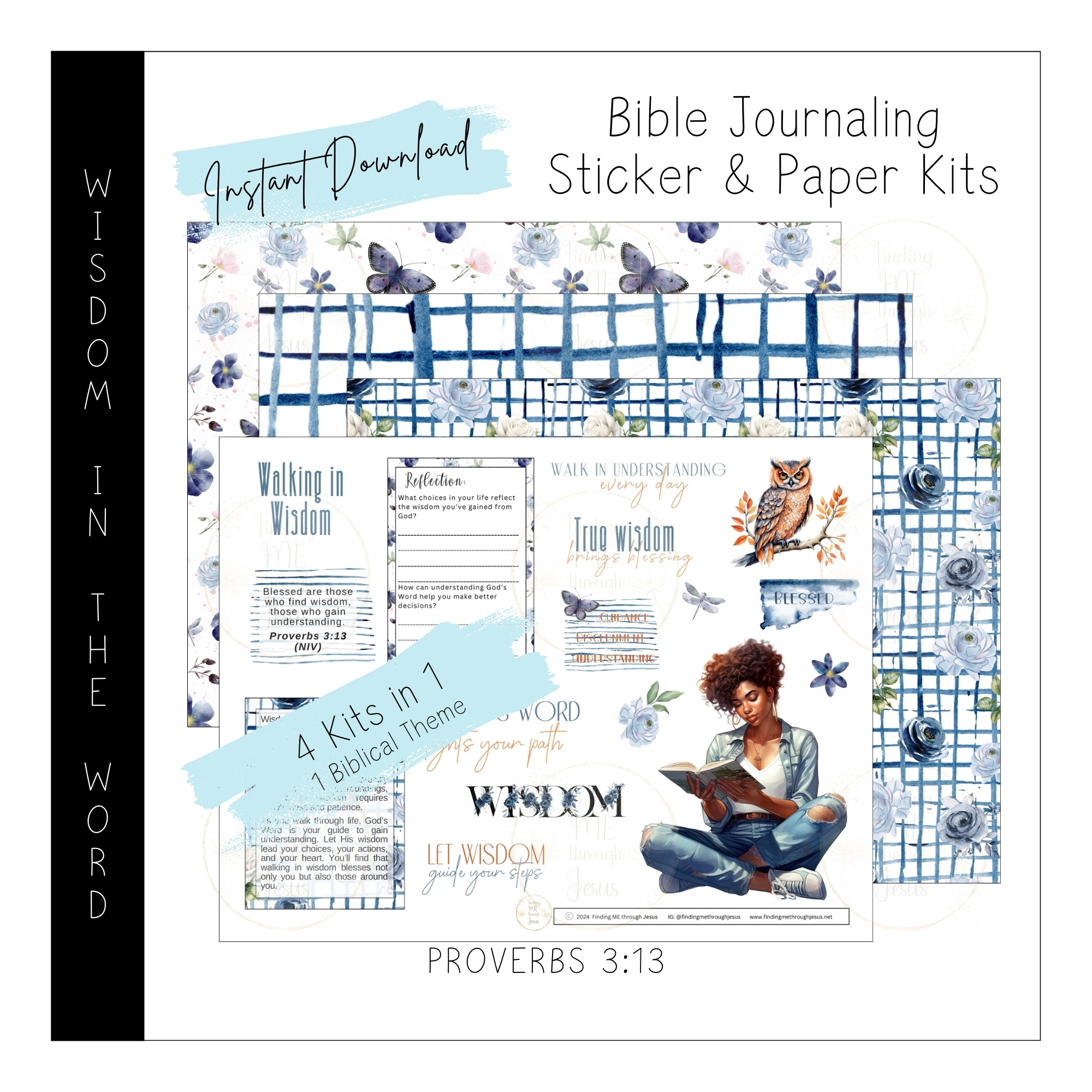 Wisdom in the Word Printable Bible Journaling Kit