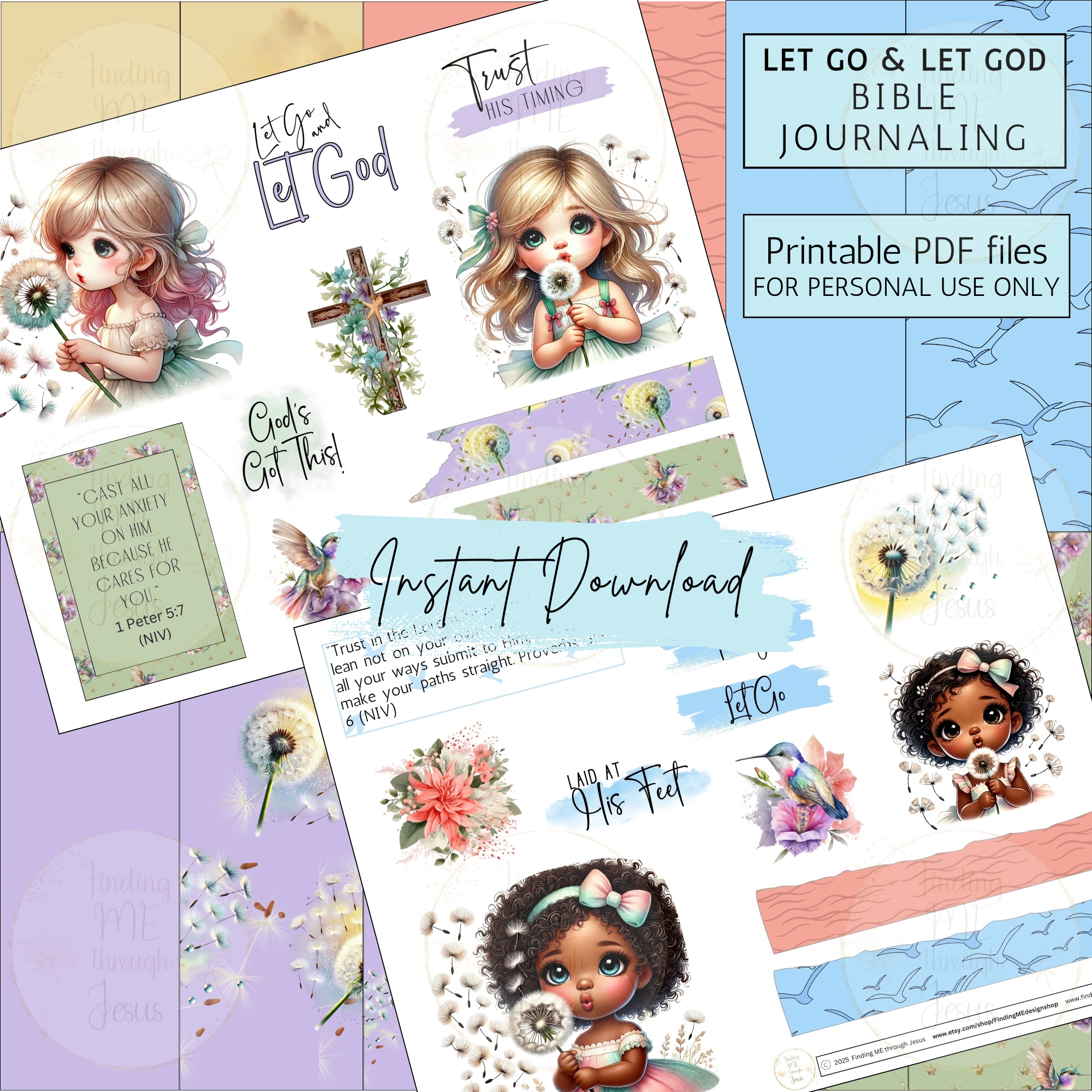 Let Go & Let God Mini Bible Journaling Kit