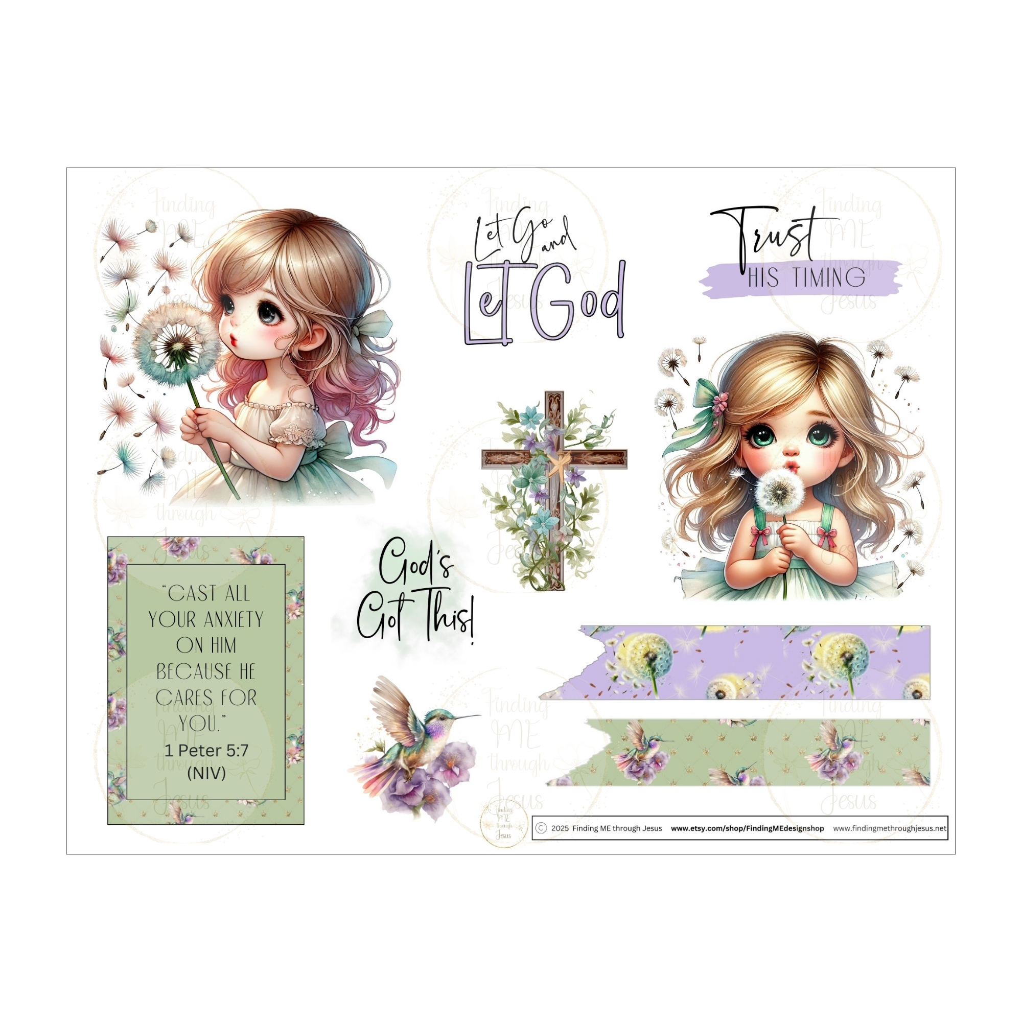Let Go & Let God Mini Bible Journaling Kit