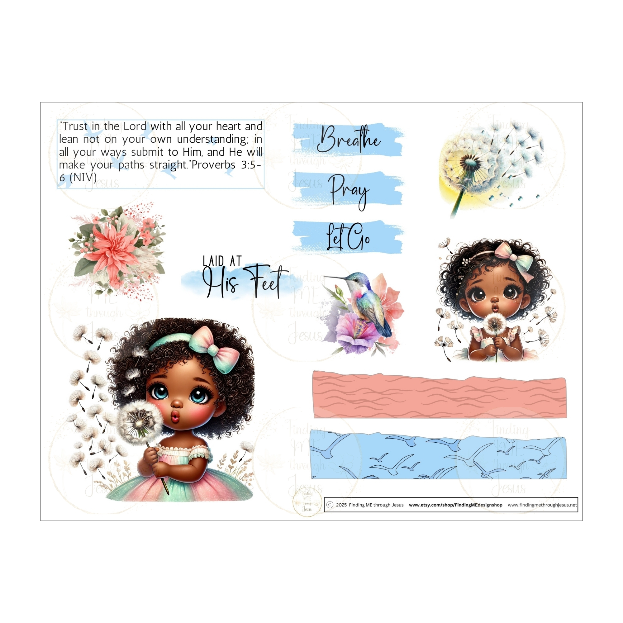 Let Go & Let God Mini Bible Journaling Kit