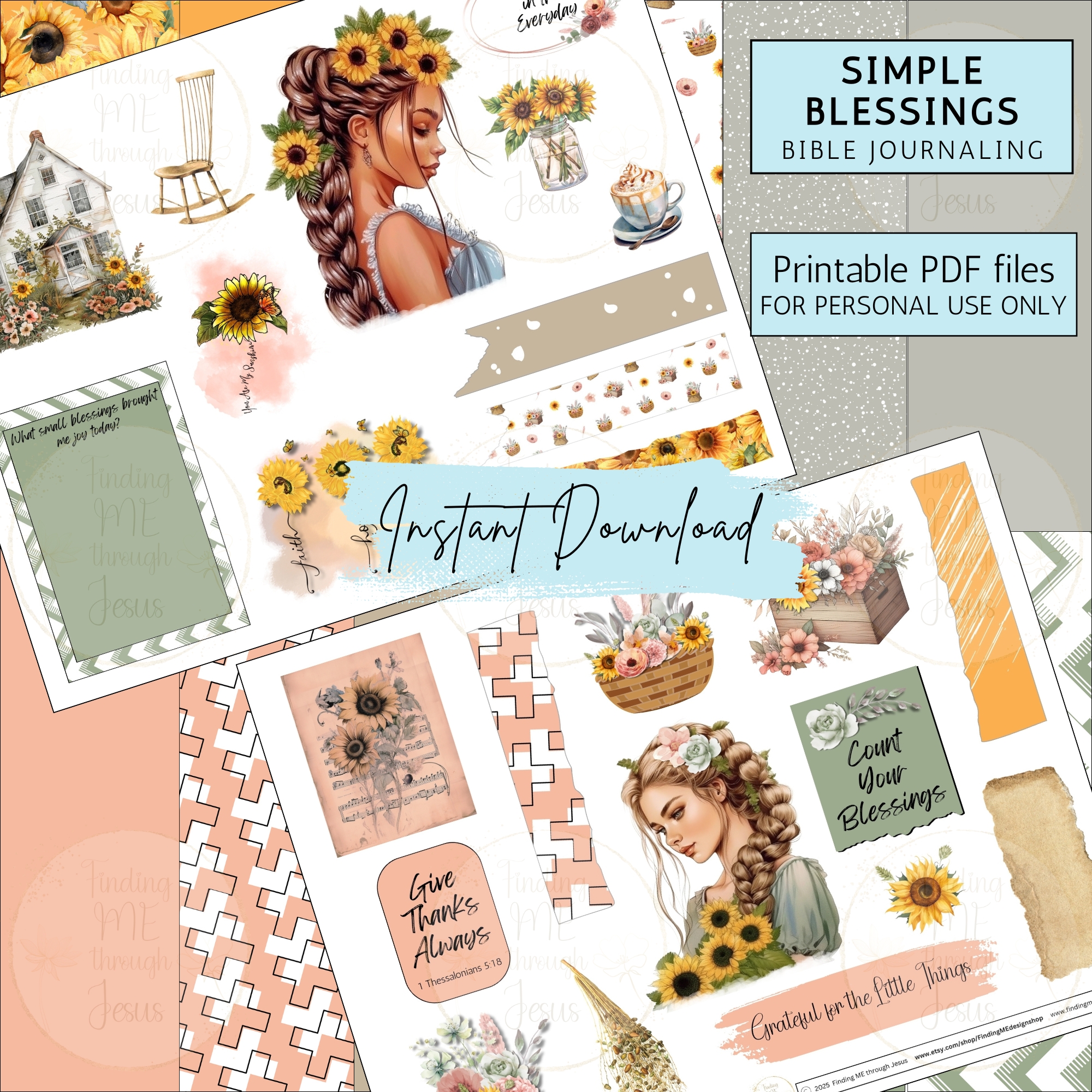 Simple Blessings Mini Bible Journaling Kit