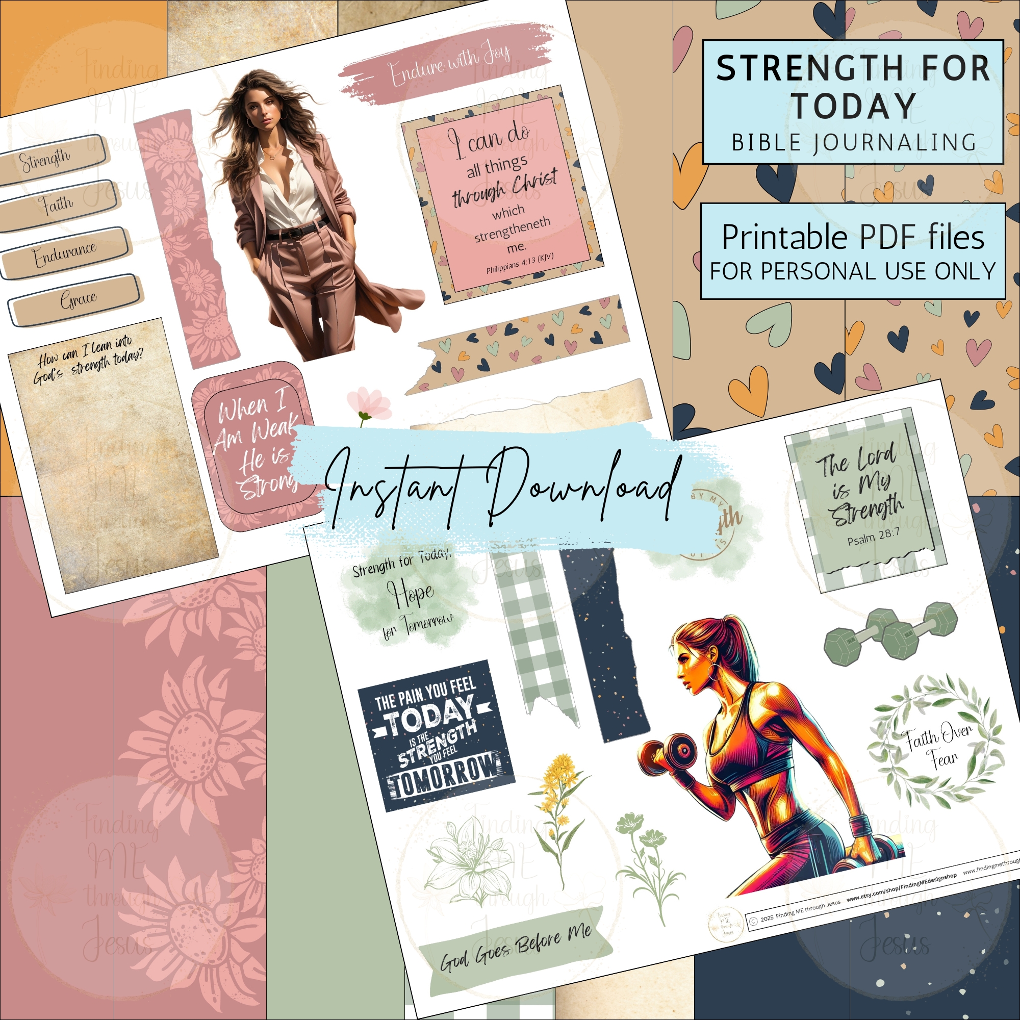 Strength for Today Mini Bible Journaling Kit