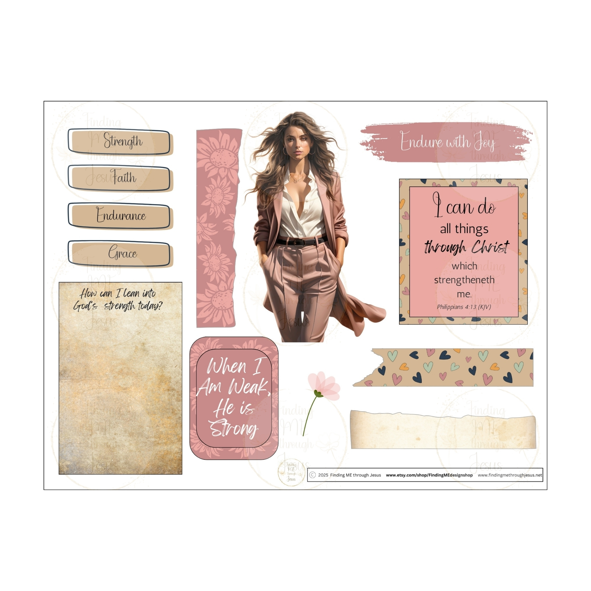Strength for Today Mini Bible Journaling Kit